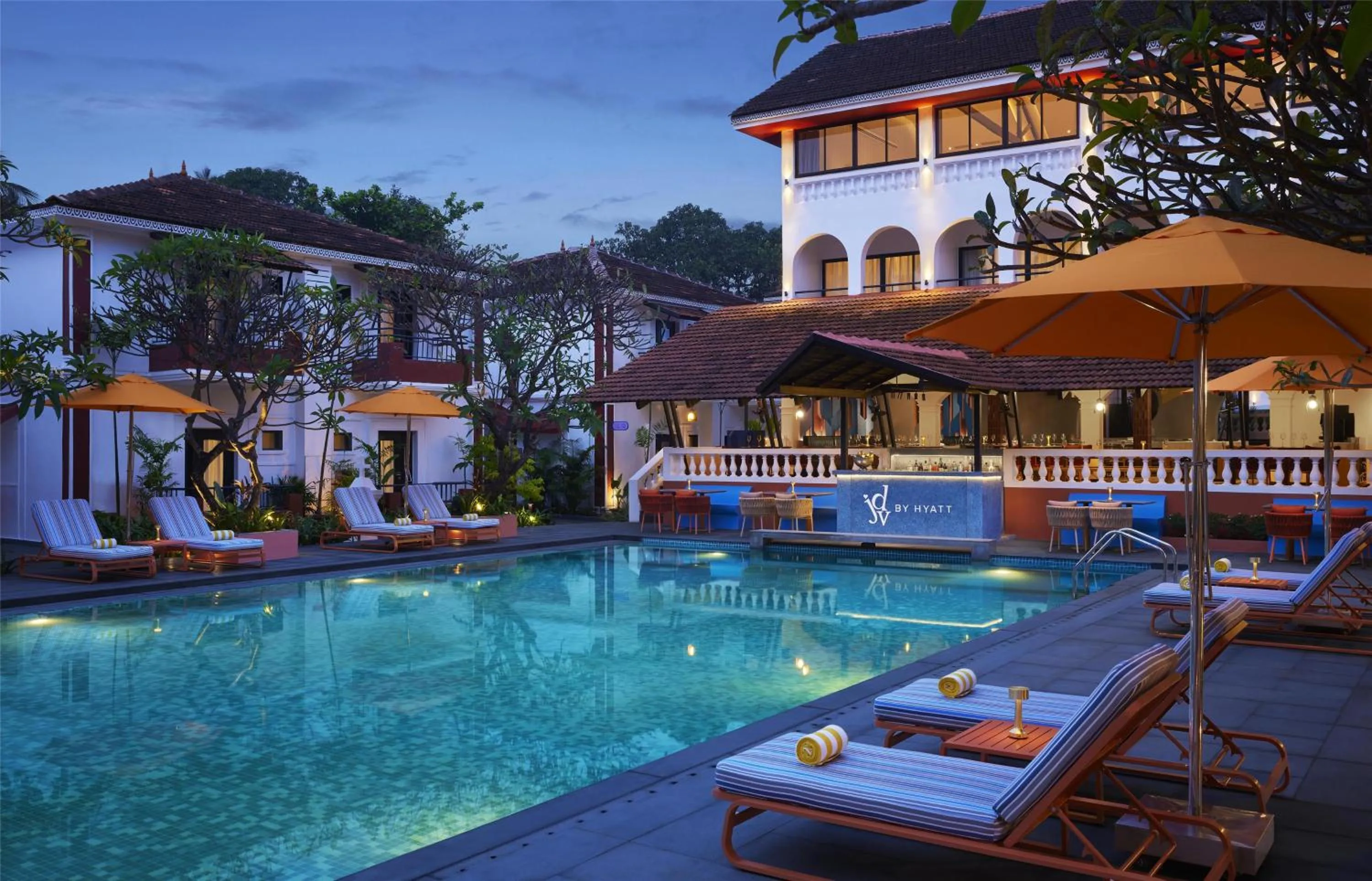 Swimming pool in Ronil Goa, part of Hyatt