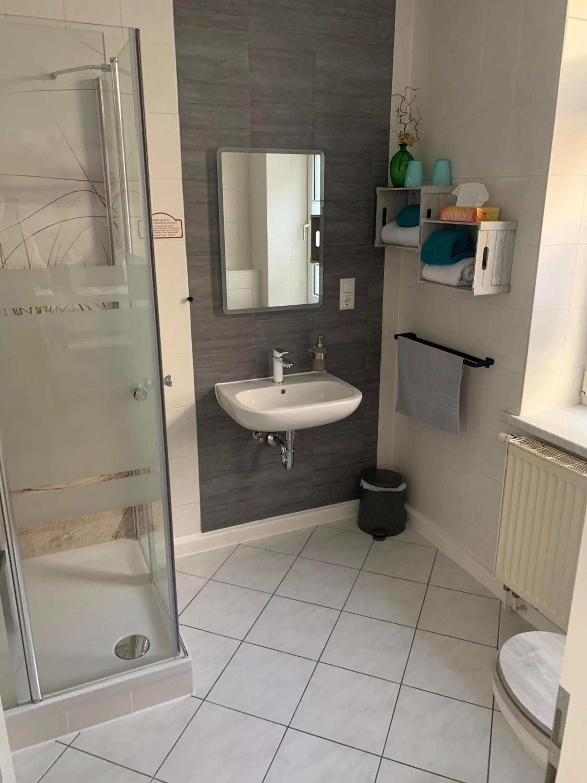 Bathroom in Pension Triebischtal