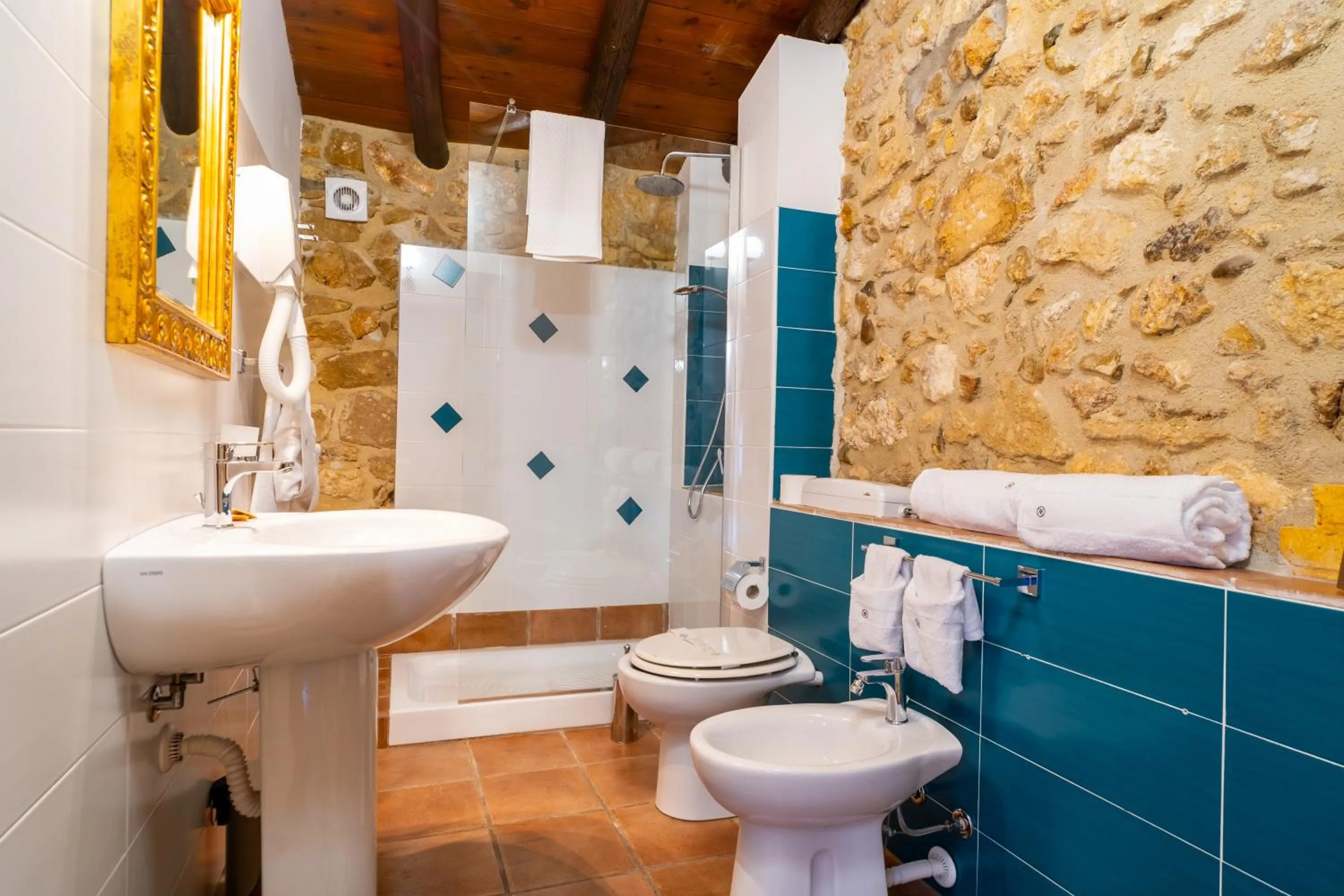 Bathroom in Grand Hotel La Batia