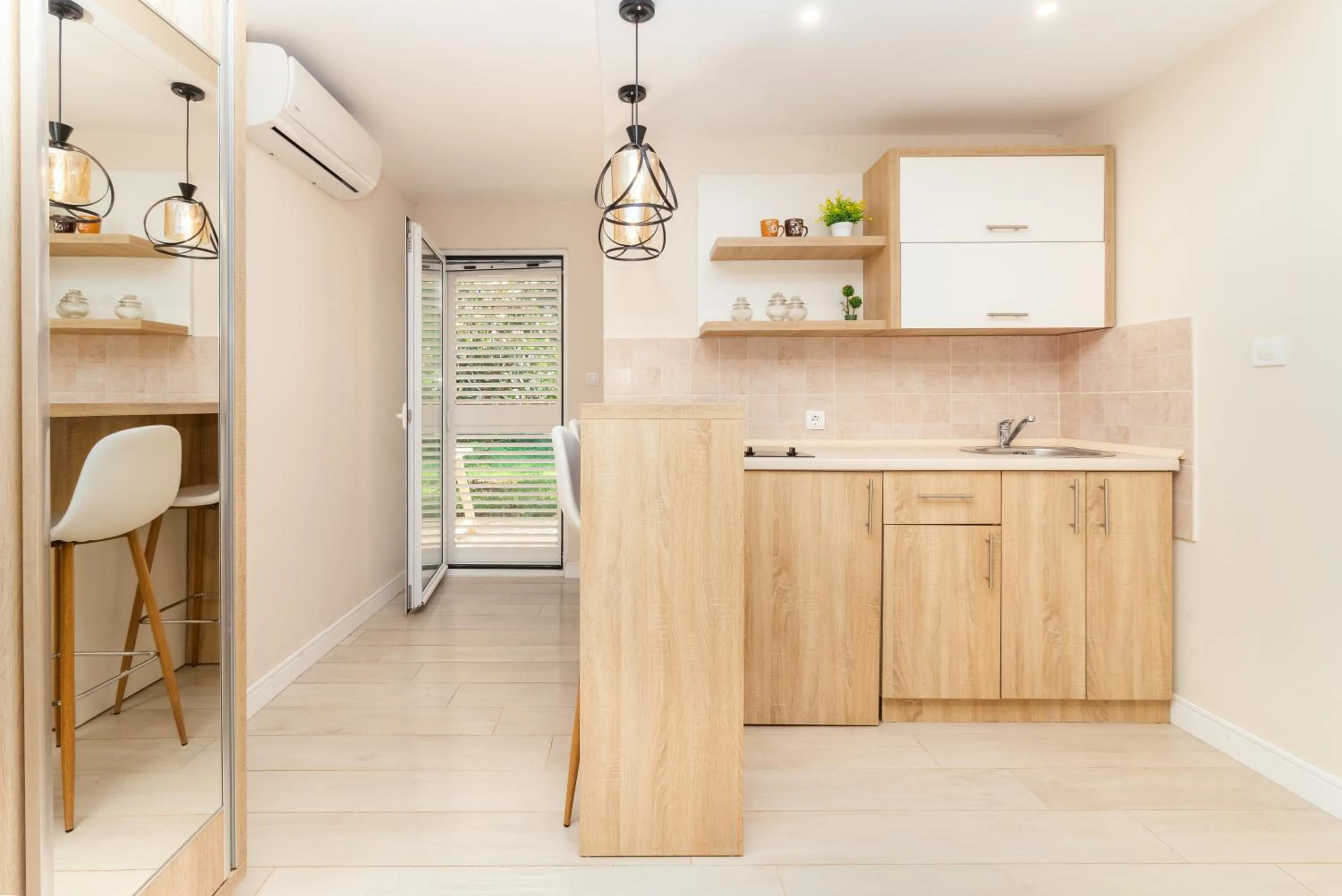 Kitchen or kitchenette in Apartments Ada Bojana