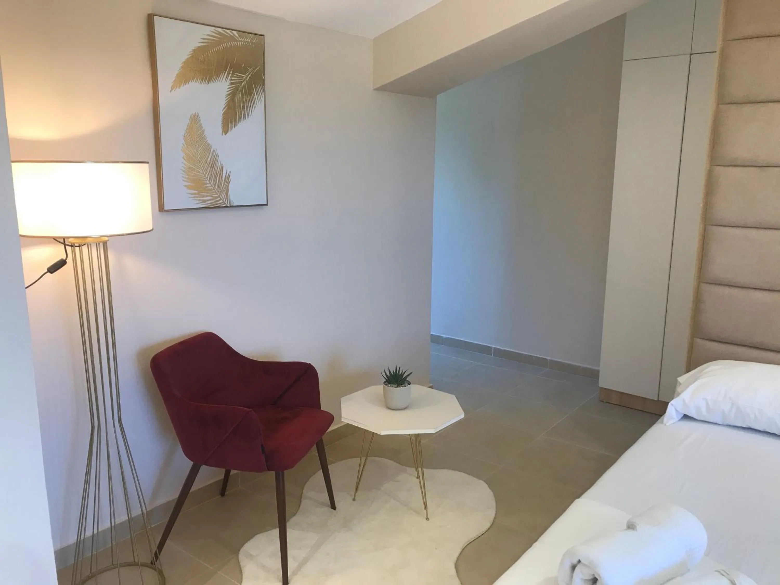Seating area, Bed in Apartments Ada Bojana