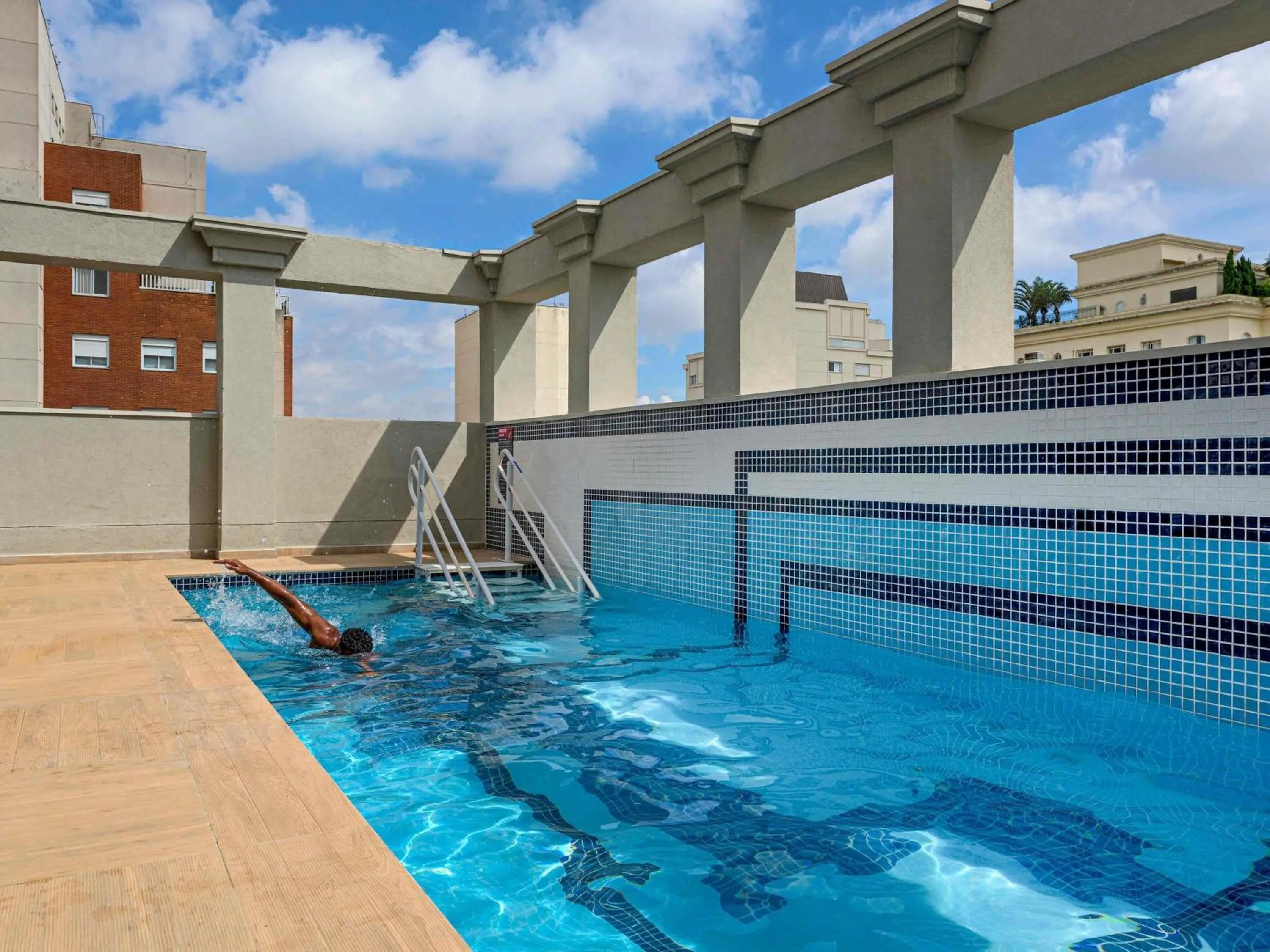 Pool view in Novotel SP Jardins