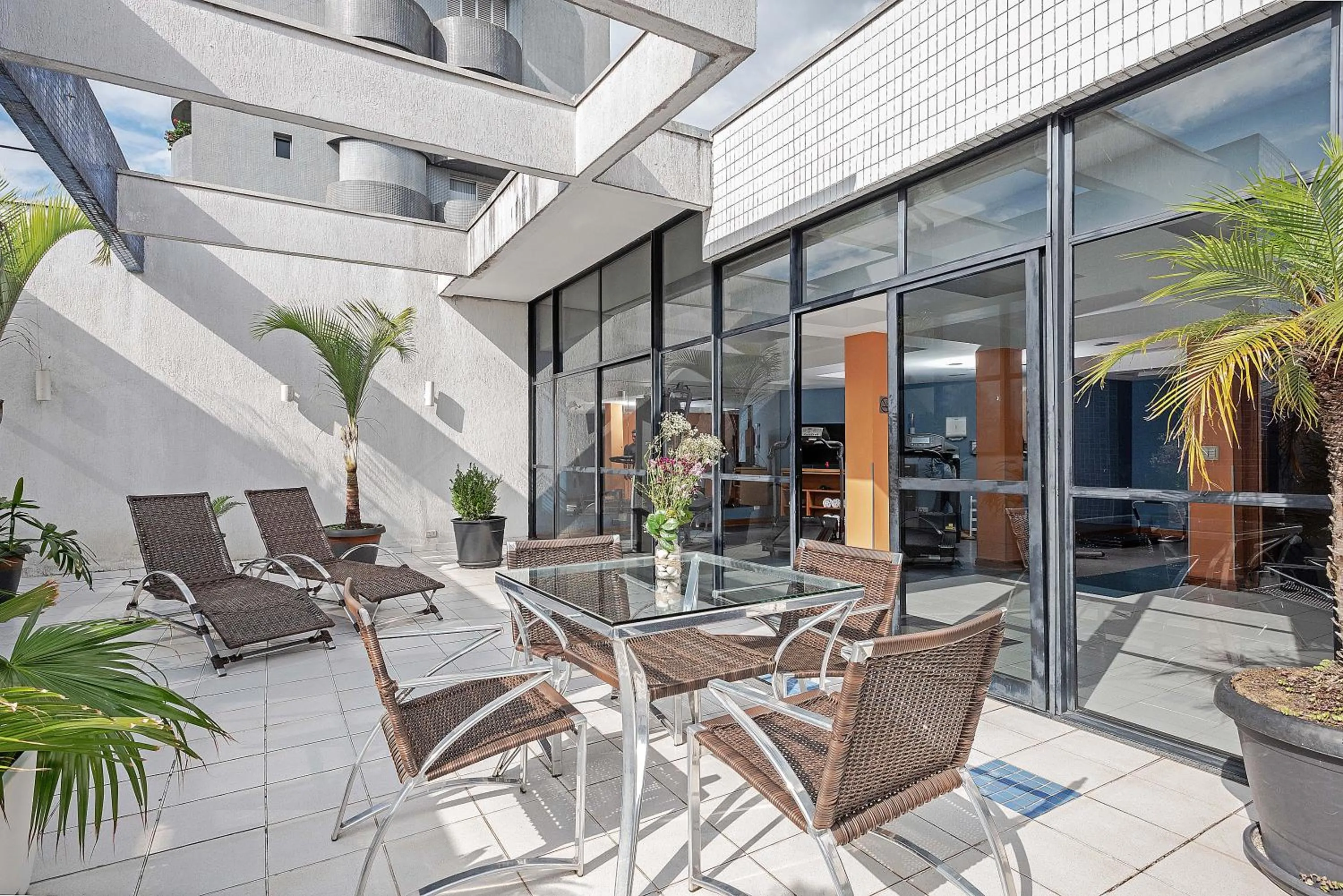 Balcony/Terrace in Slaviero Curitiba Batel