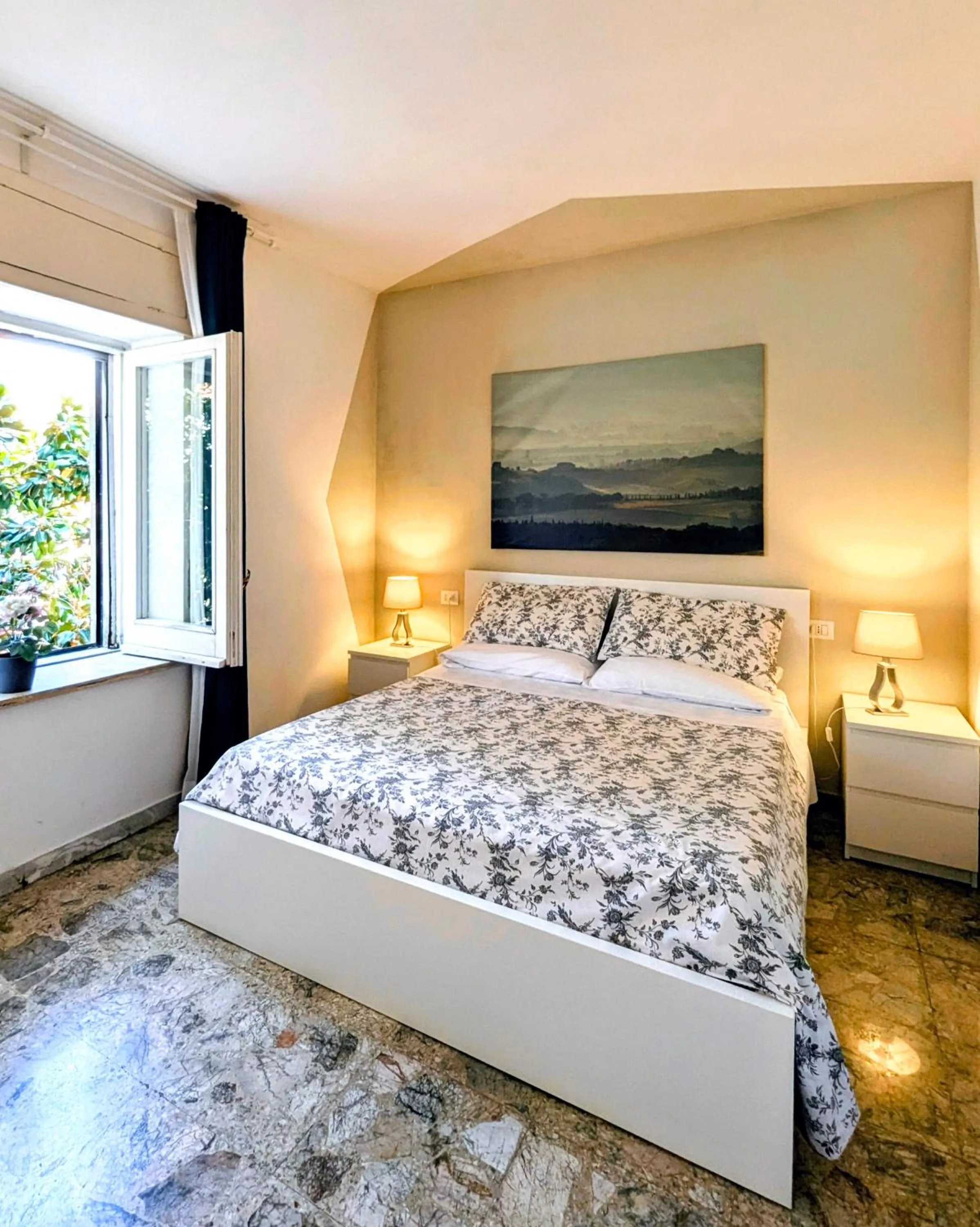 Bed in La Locanda Dell'Arte-Museo