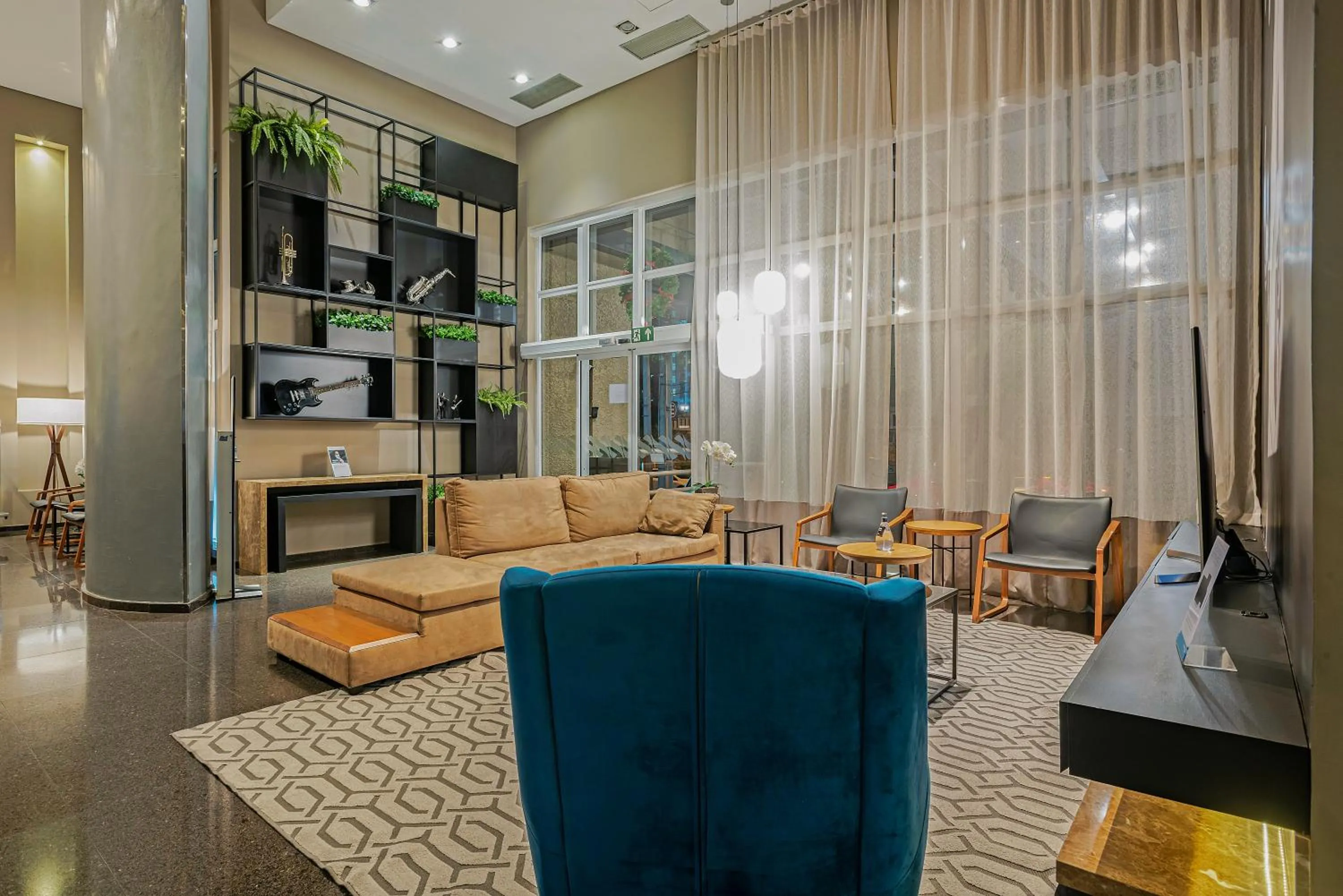 Lobby or reception in Full Jazz by Slaviero Hotéis