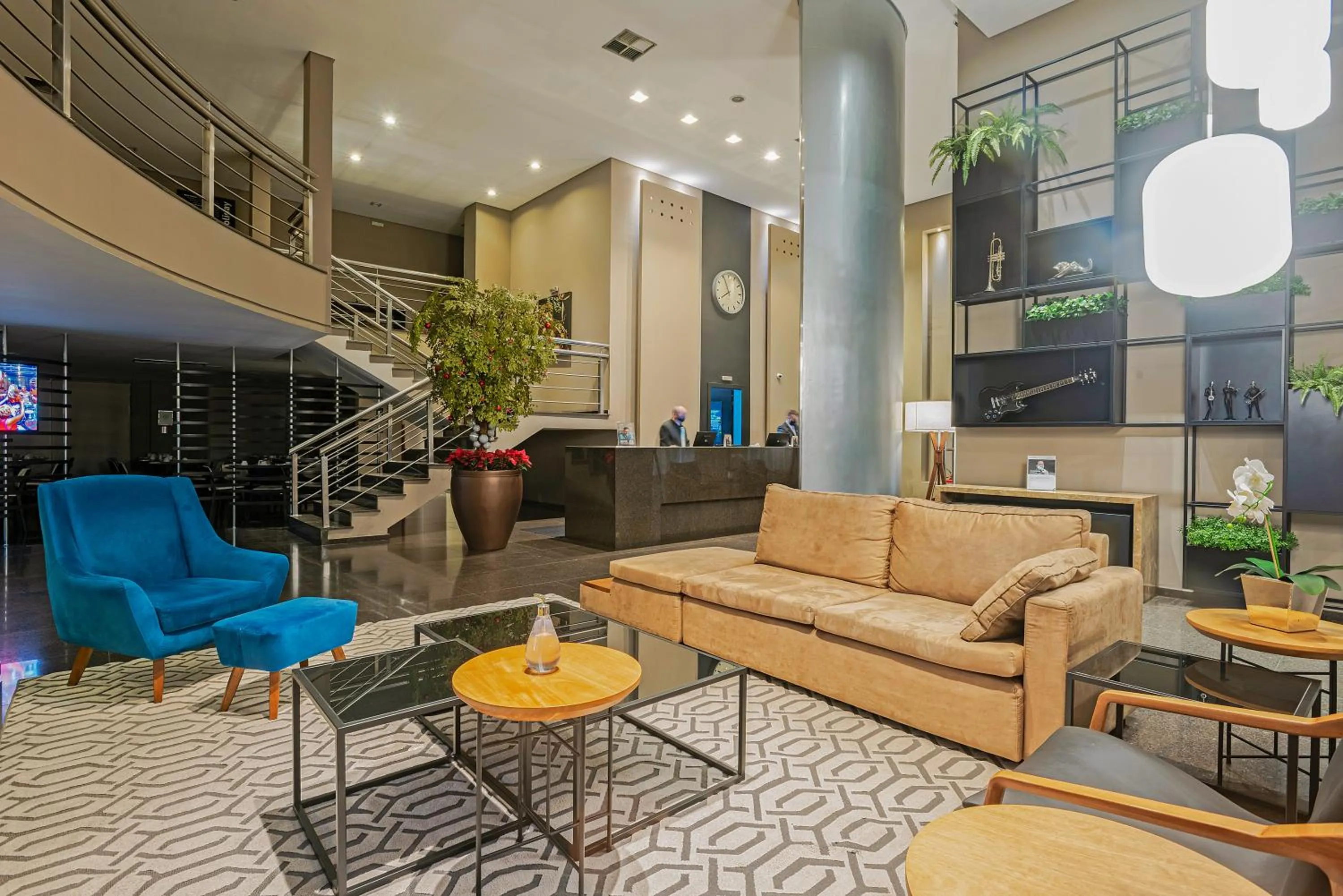 Lobby or reception in Full Jazz by Slaviero Hotéis