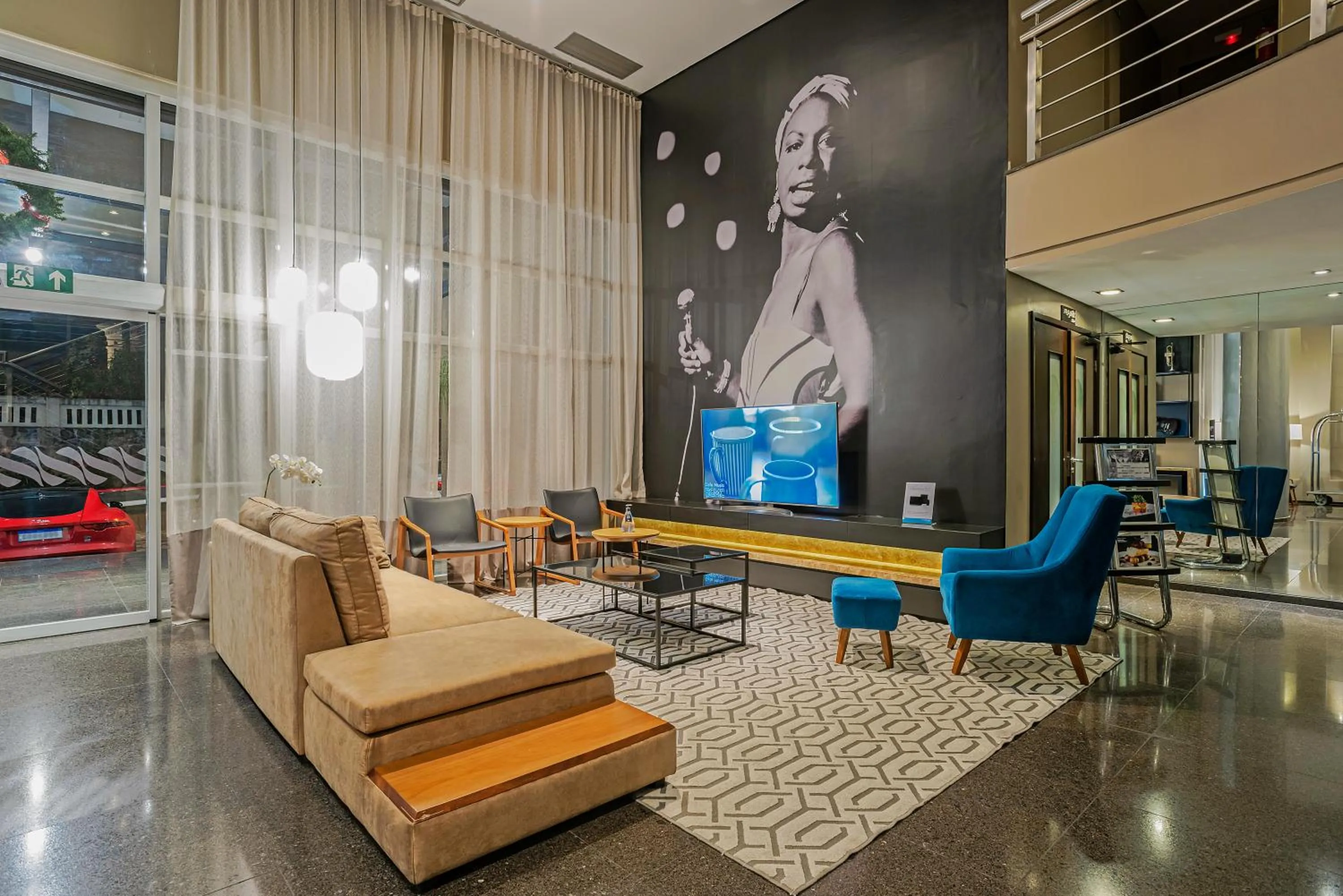 Lobby or reception in Full Jazz by Slaviero Hotéis