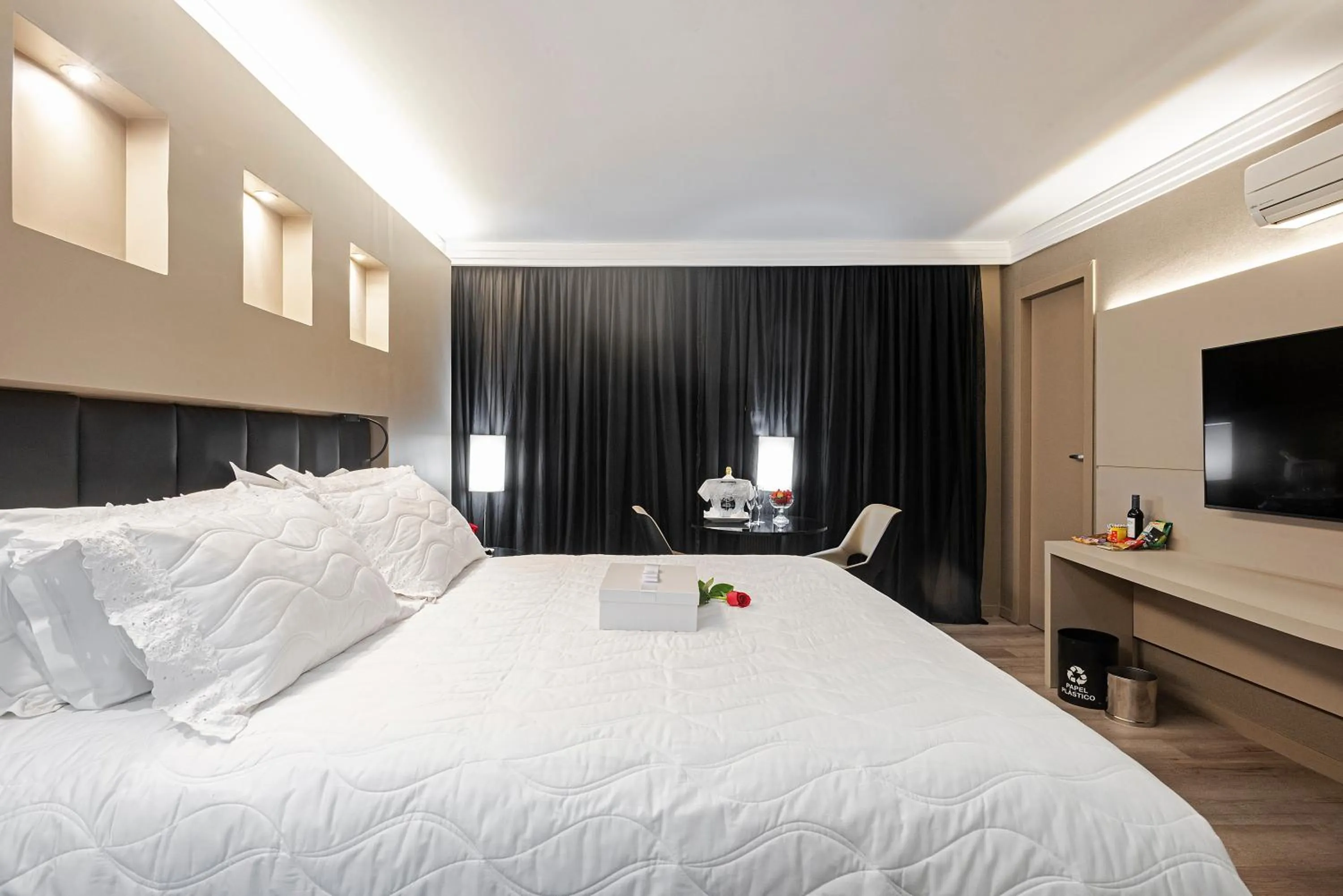 Area and facilities, Bed in Full Jazz by Slaviero Hotéis