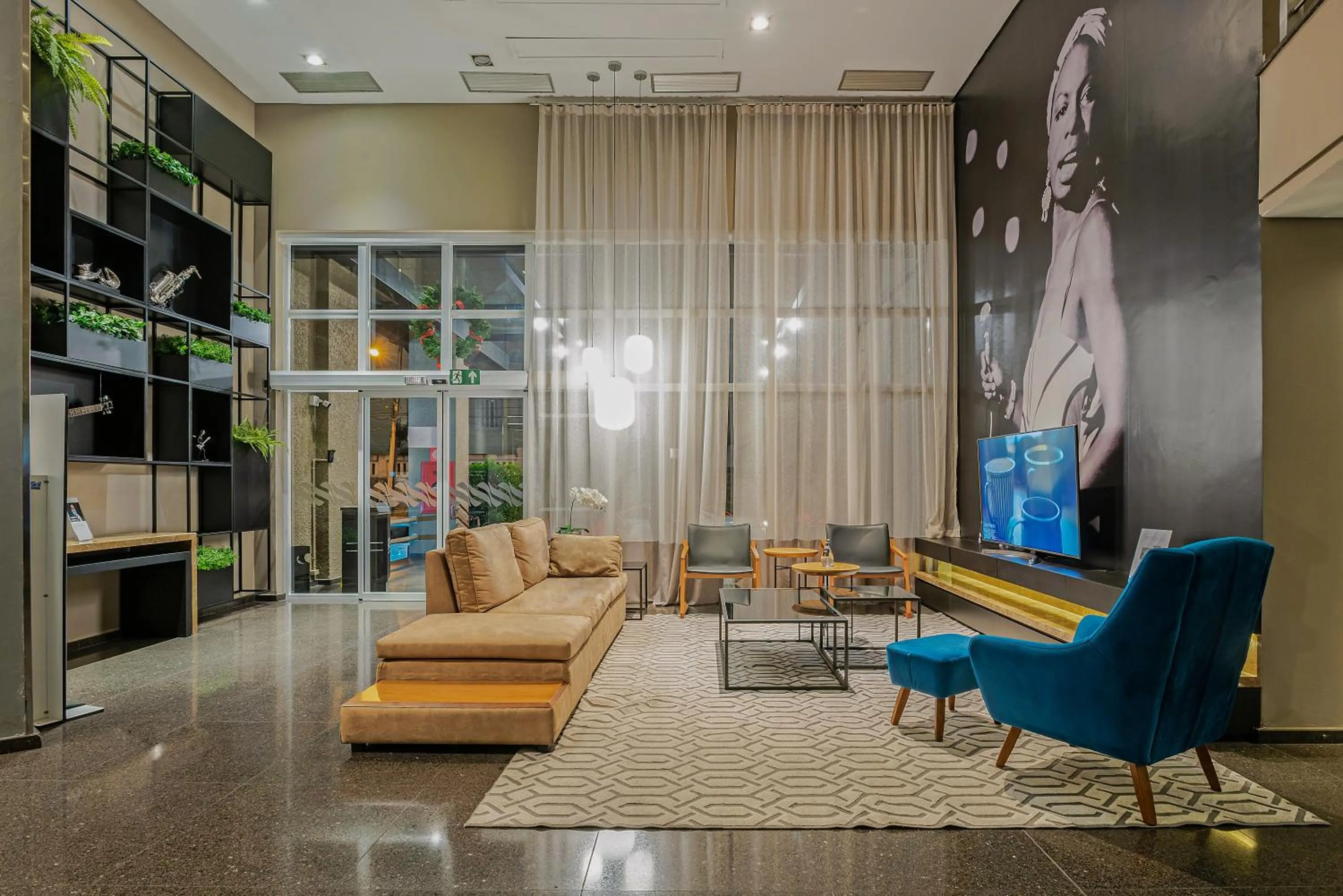 Lobby or reception in Full Jazz by Slaviero Hotéis