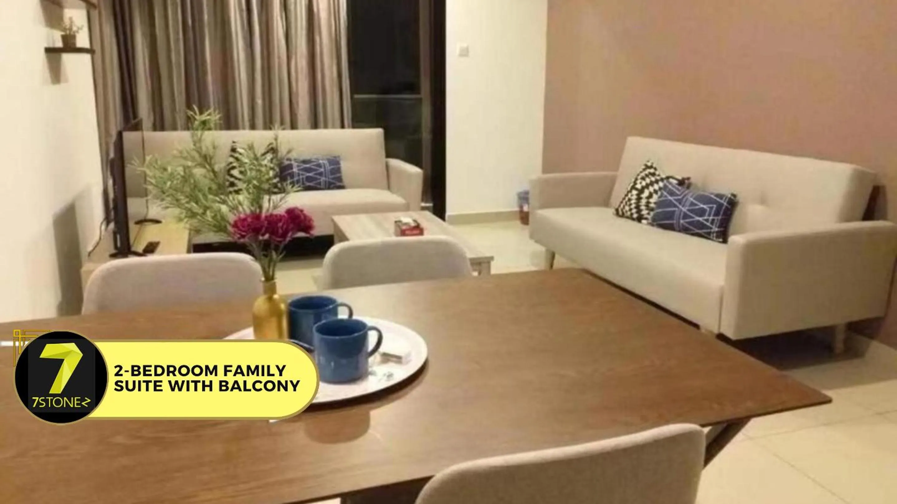 Living room in 7Stonez Residences Midhills Genting Highlands