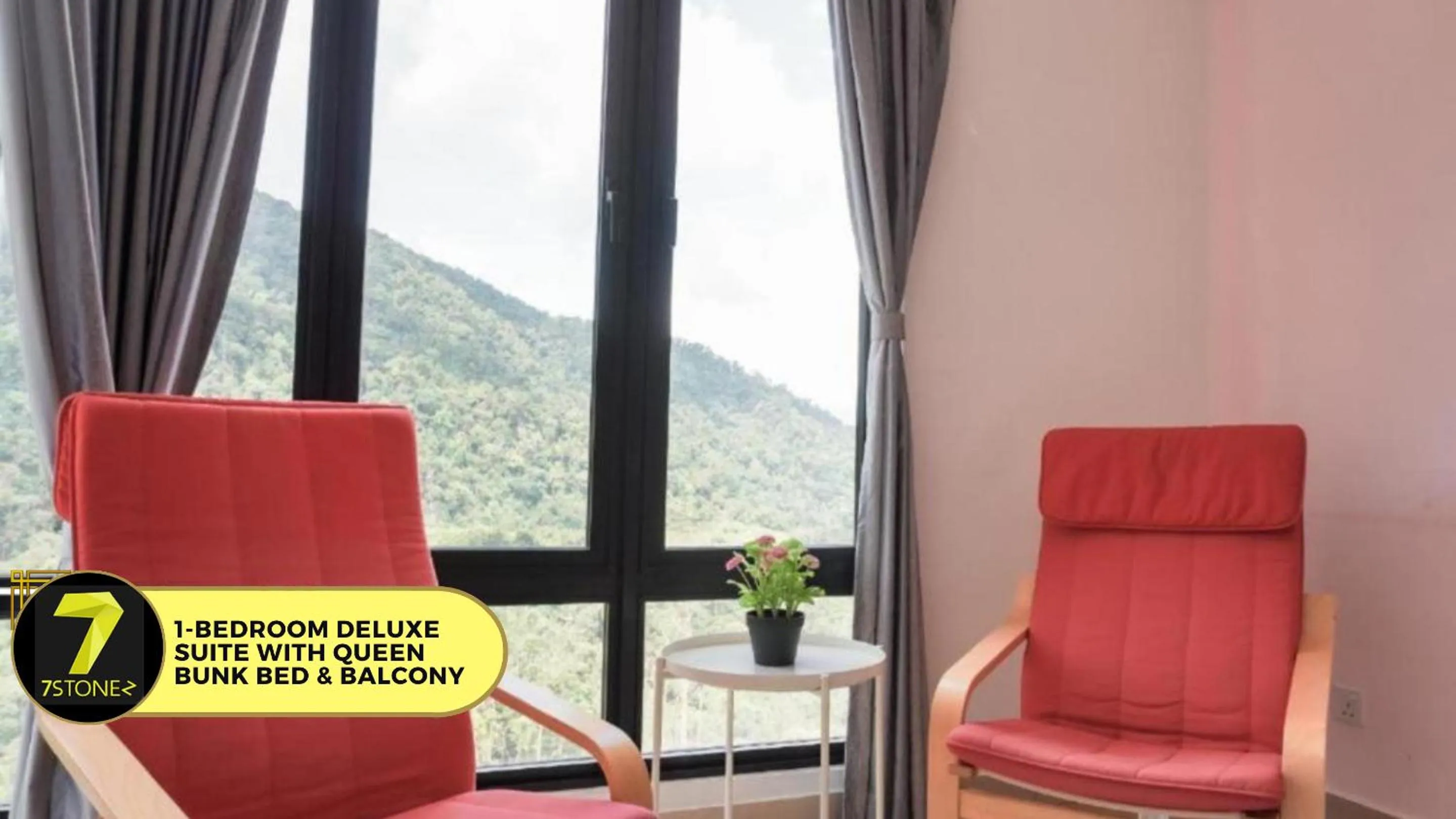 Seating area in 7Stonez Residences Midhills Genting Highlands