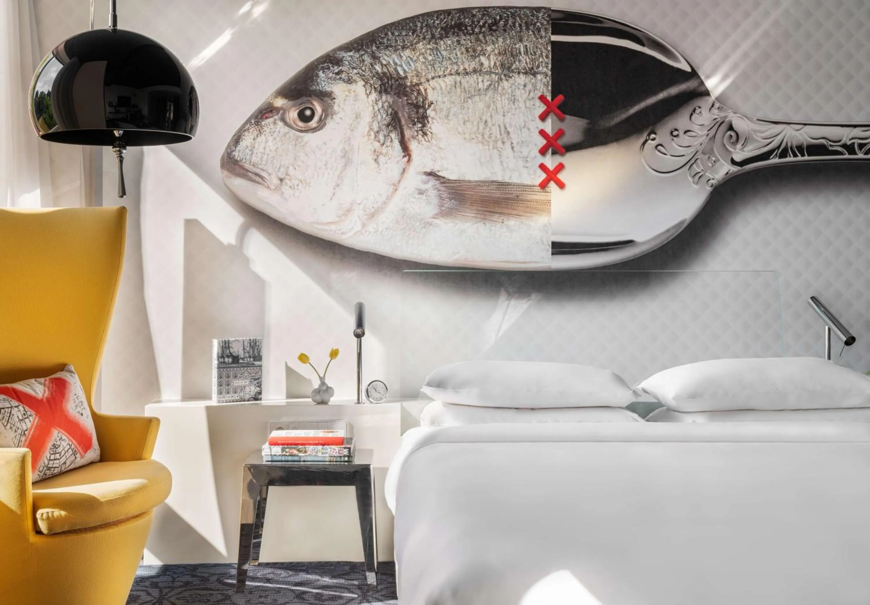 Bedroom, Bed in Andaz Amsterdam, Prinsengracht, By Hyatt