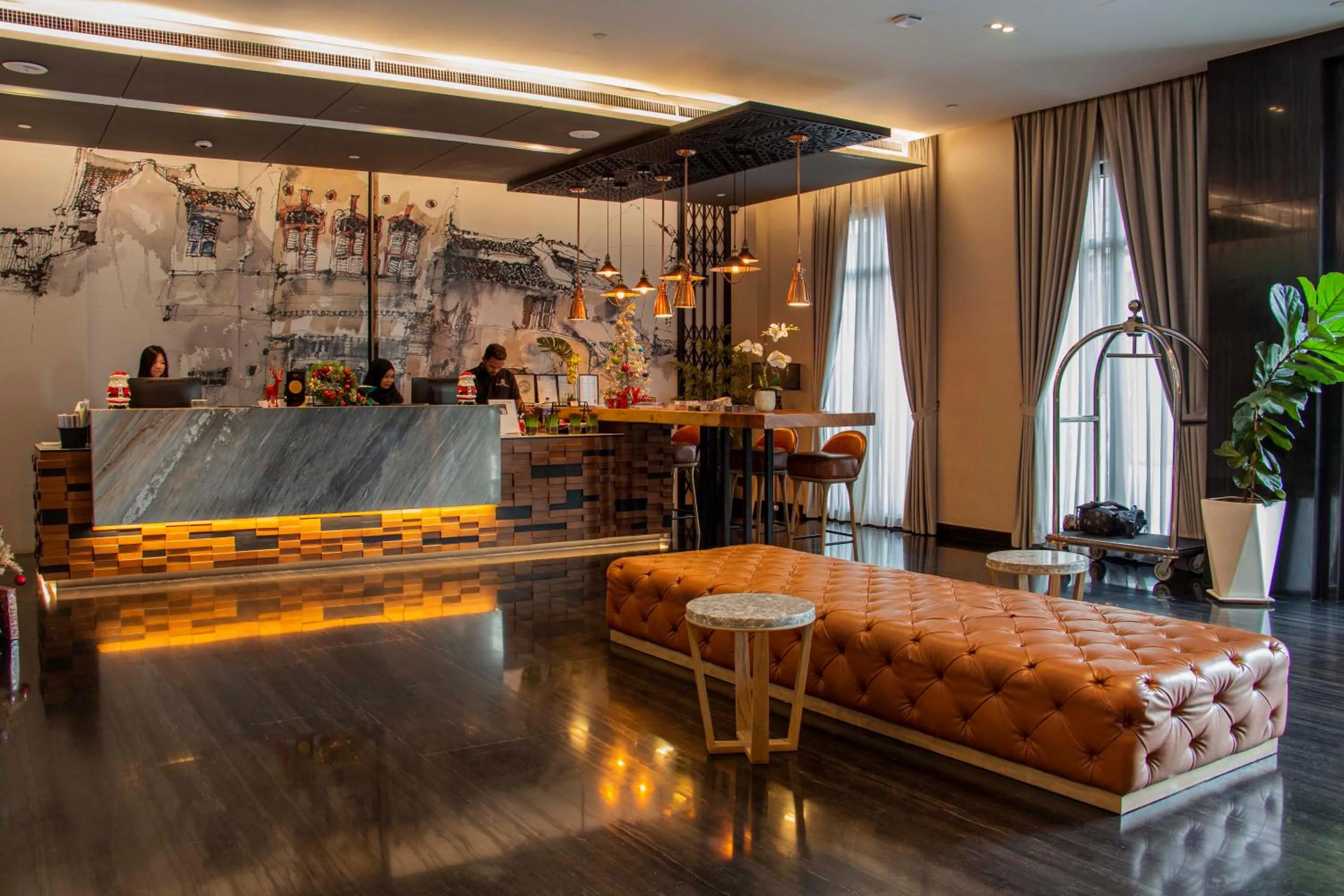 Lobby or reception in Victoria Garden Hotel