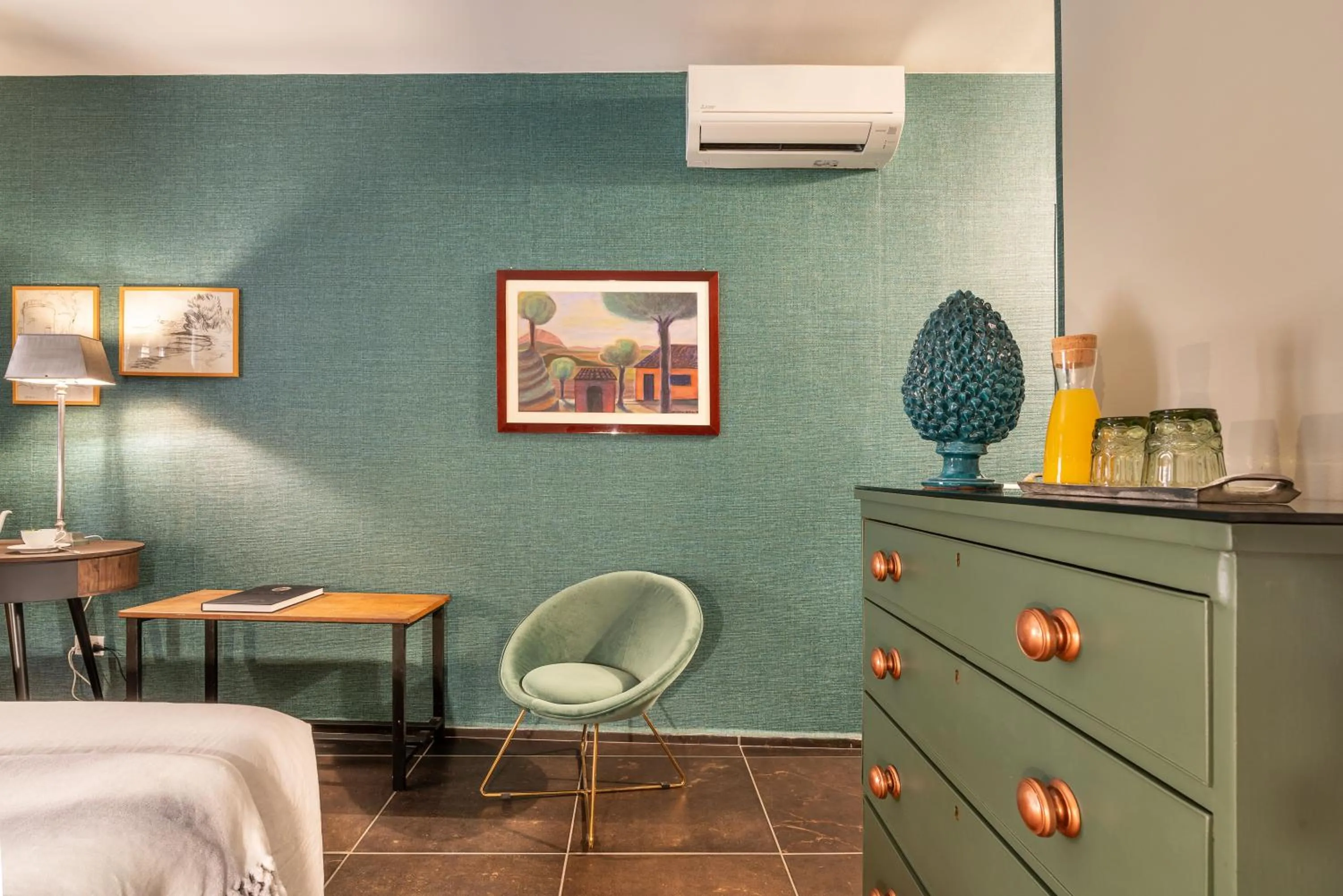 Decorative detail in Il Giardino di Ballarò Boutique B&B