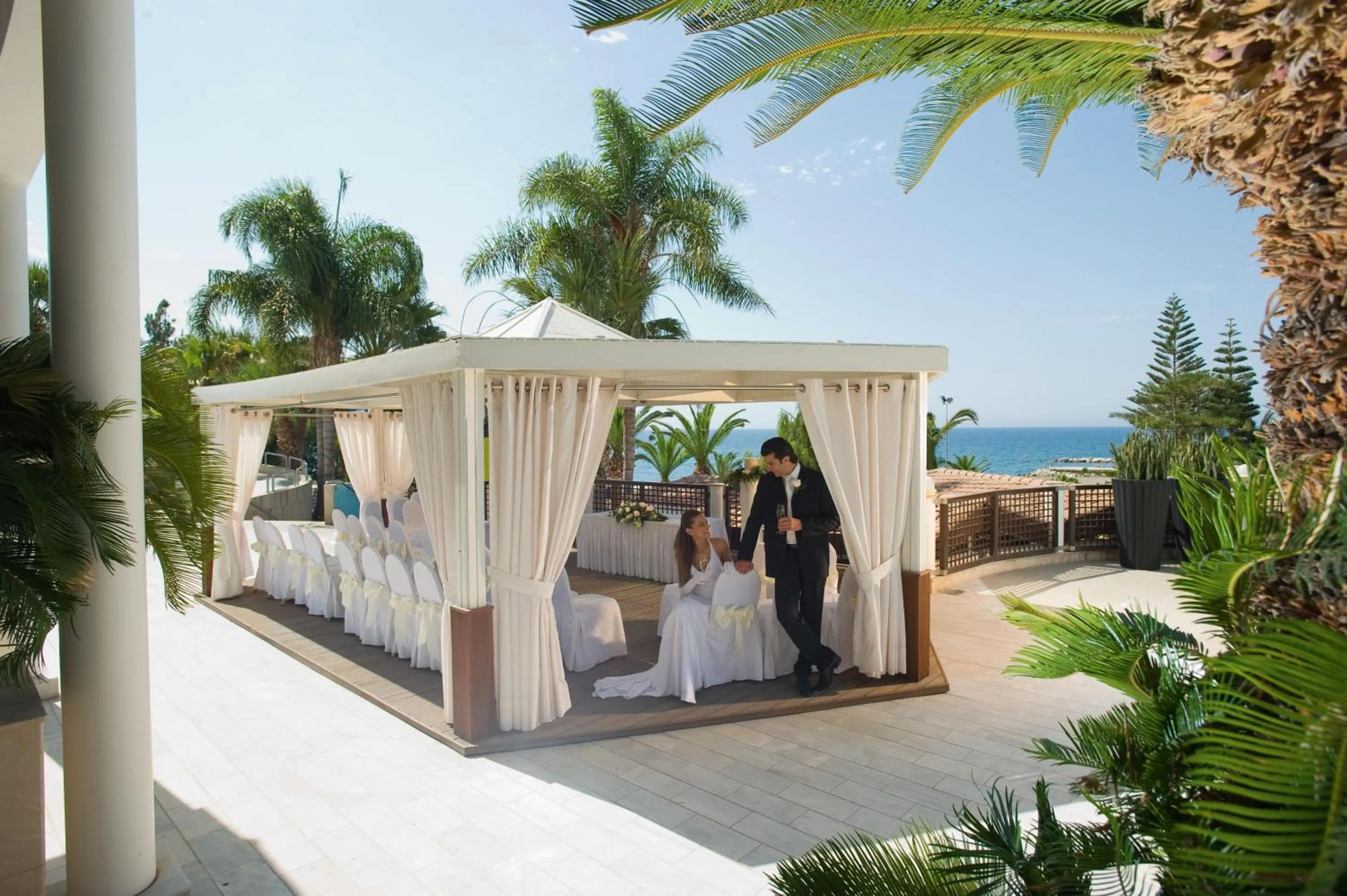 wedding in Mediterranean Beach Hotel