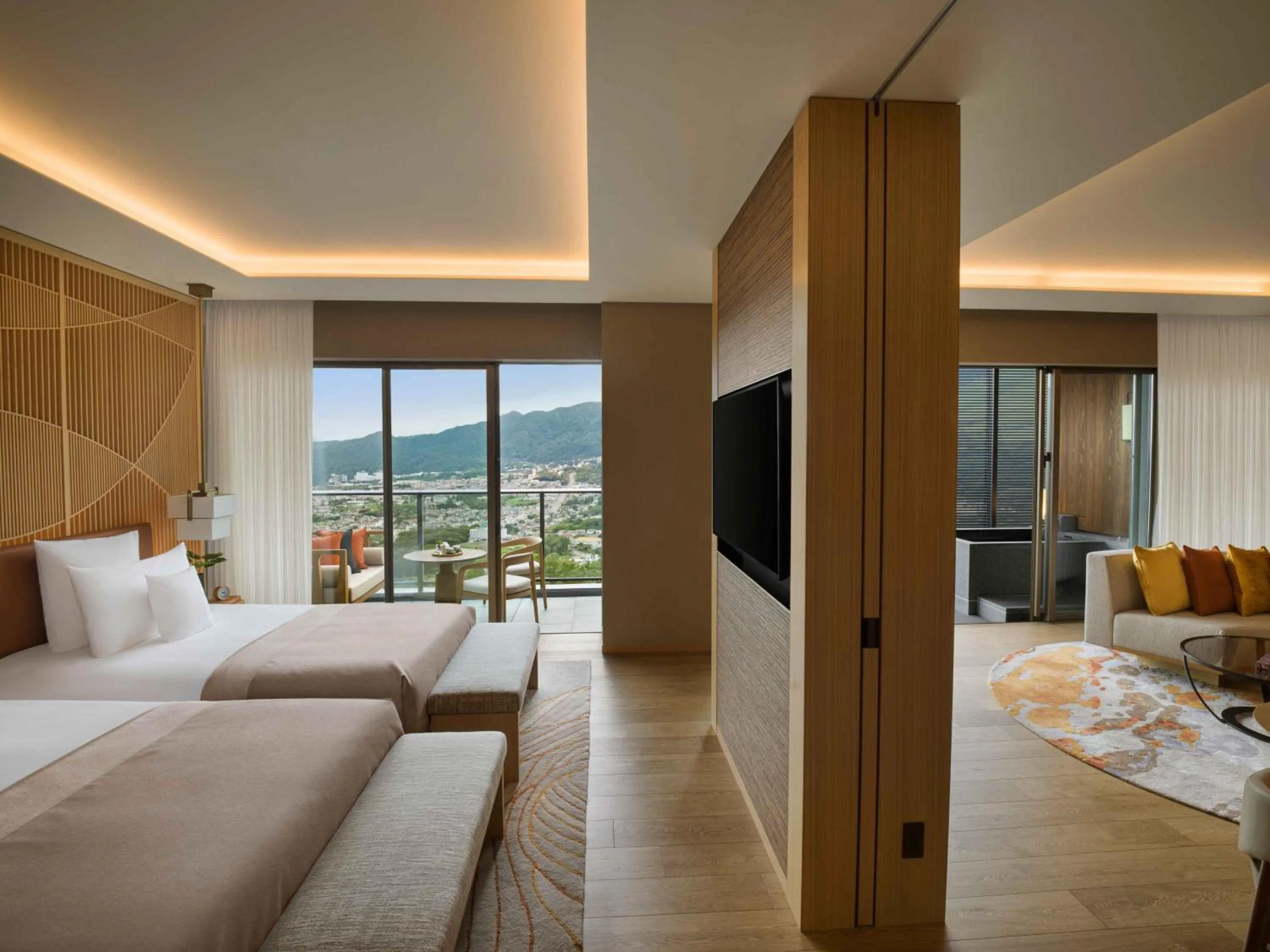 Photo of the whole room, Bed in ANA InterContinental Beppu Resort & Spa by IHG