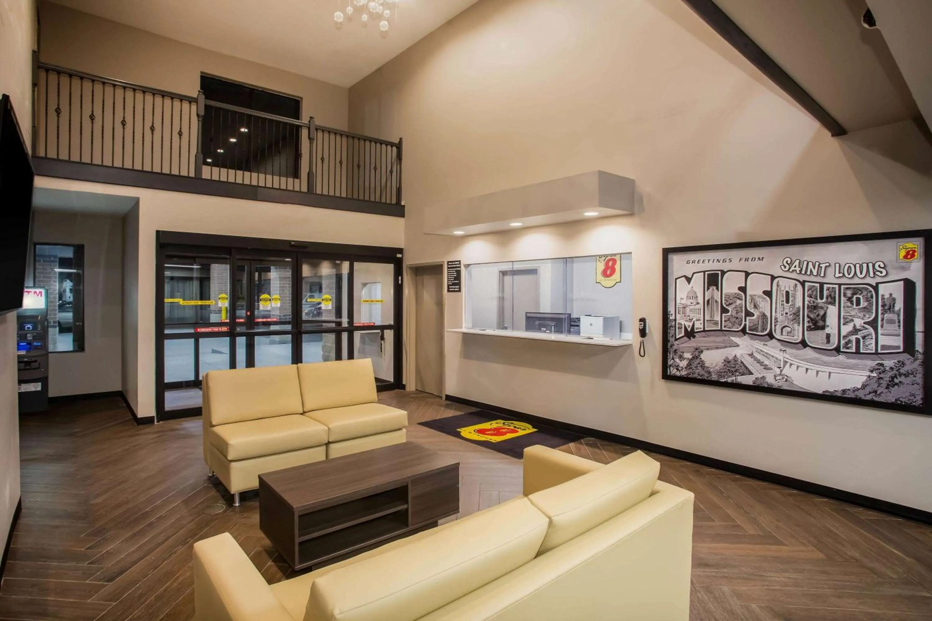 Lobby or reception in Super 8 by Wyndham St. Louis North