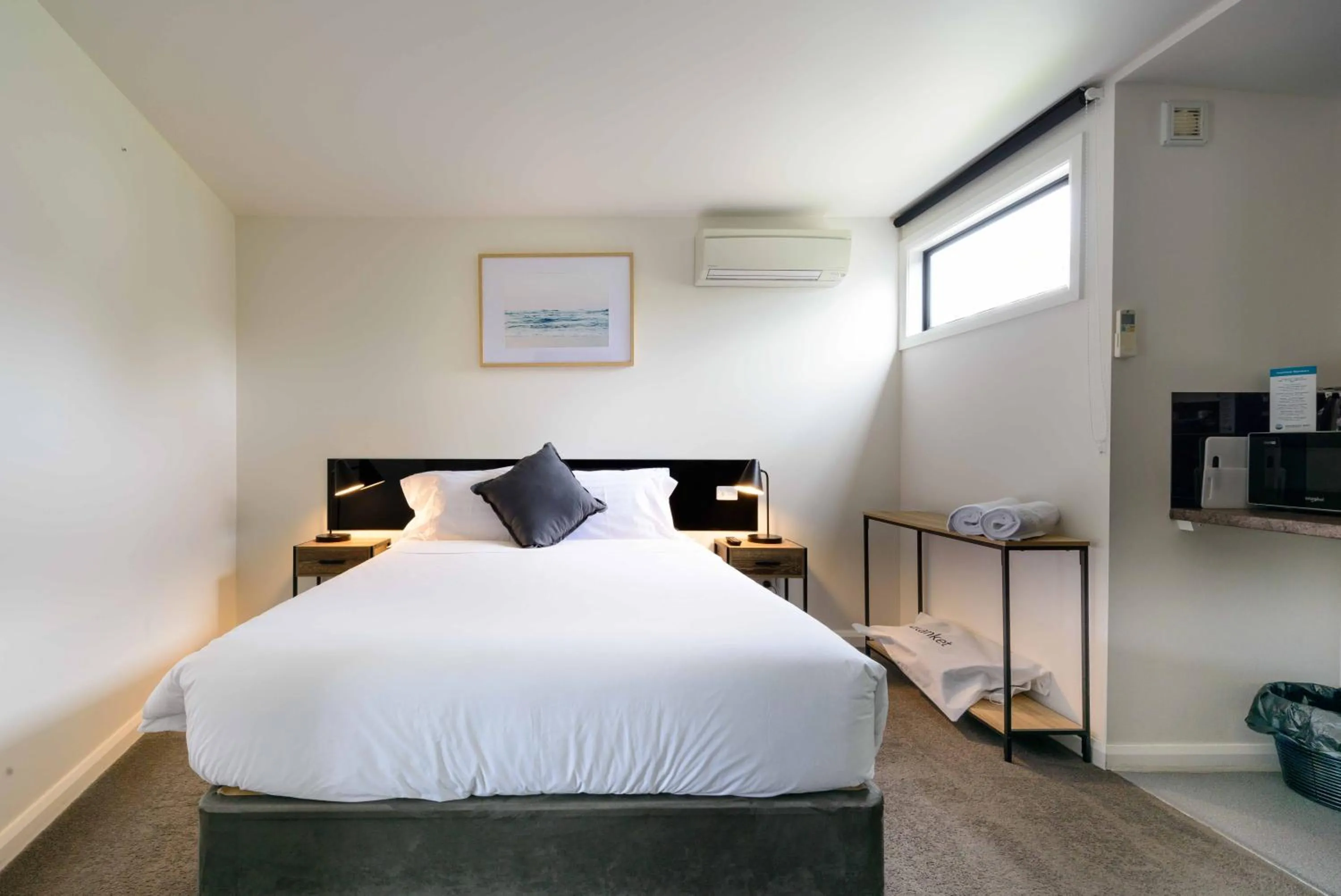 Bed in Georges Bay Apartments