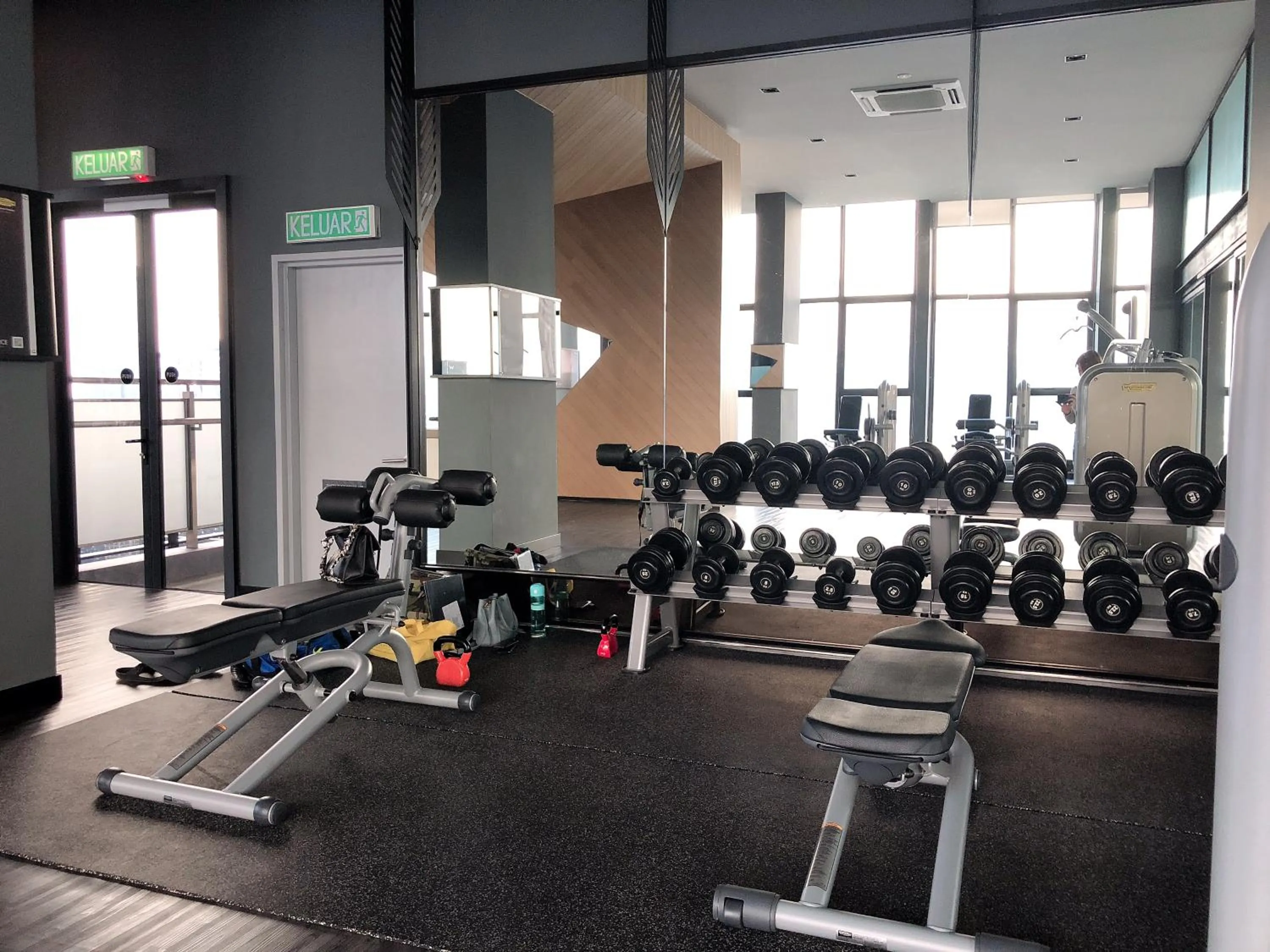 Fitness centre/facilities in Expressionz Suites, KLCC by Ozfun