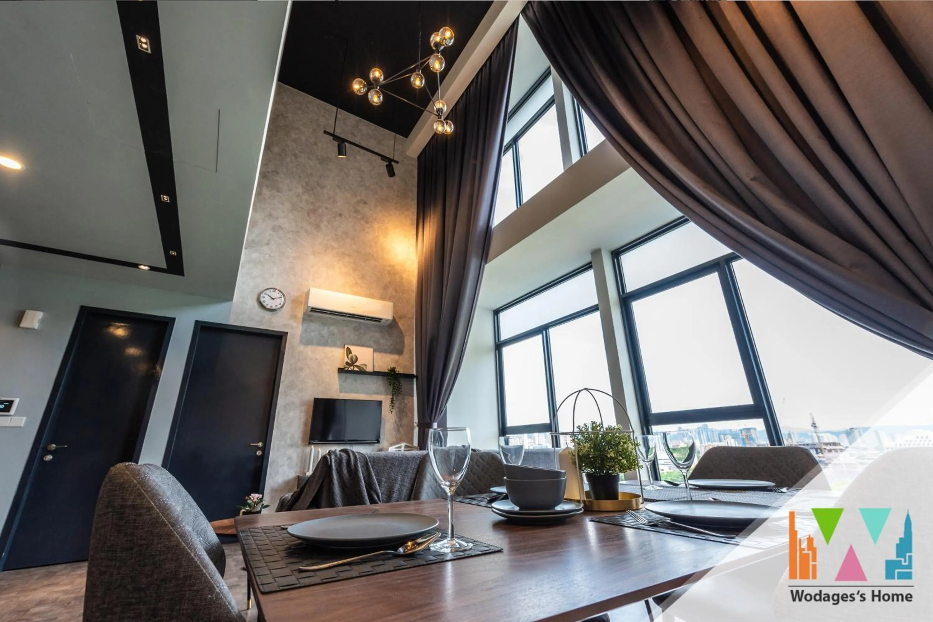 Living room in Expressionz Suites, KLCC by Ozfun