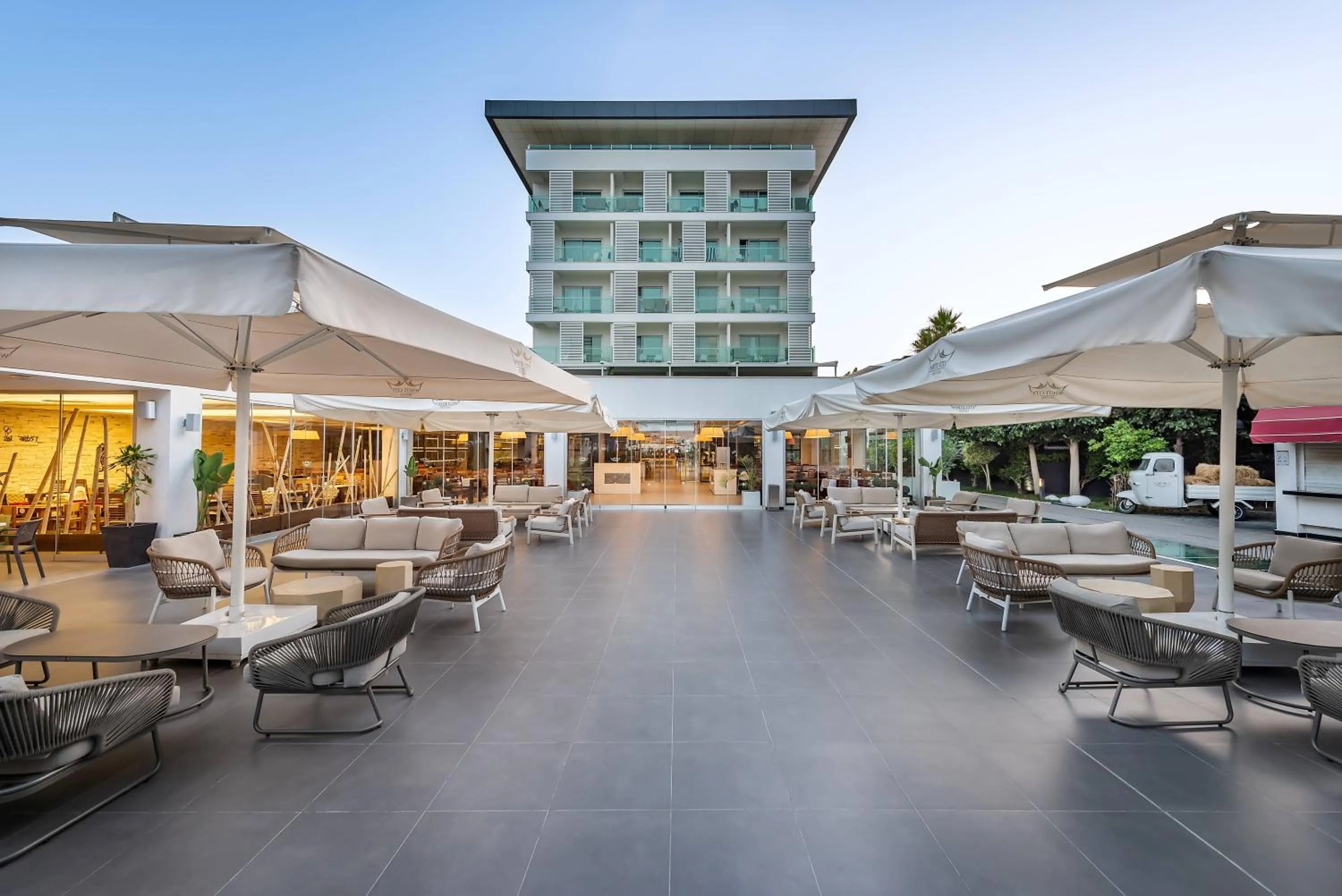 Patio in White City Resort Hotel - Ultra All Inclusive