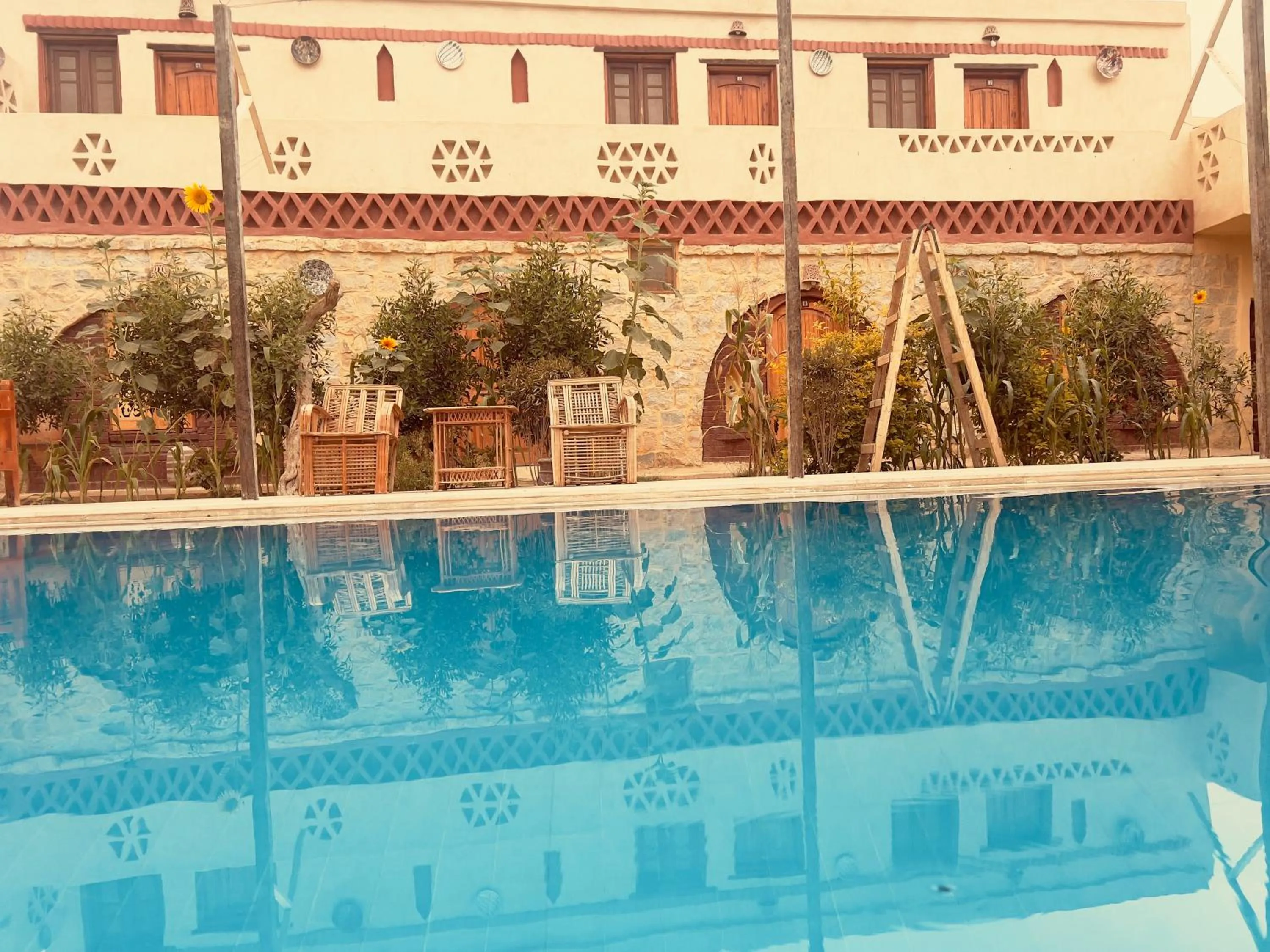 Swimming pool in Zad El Mosafer Guest House