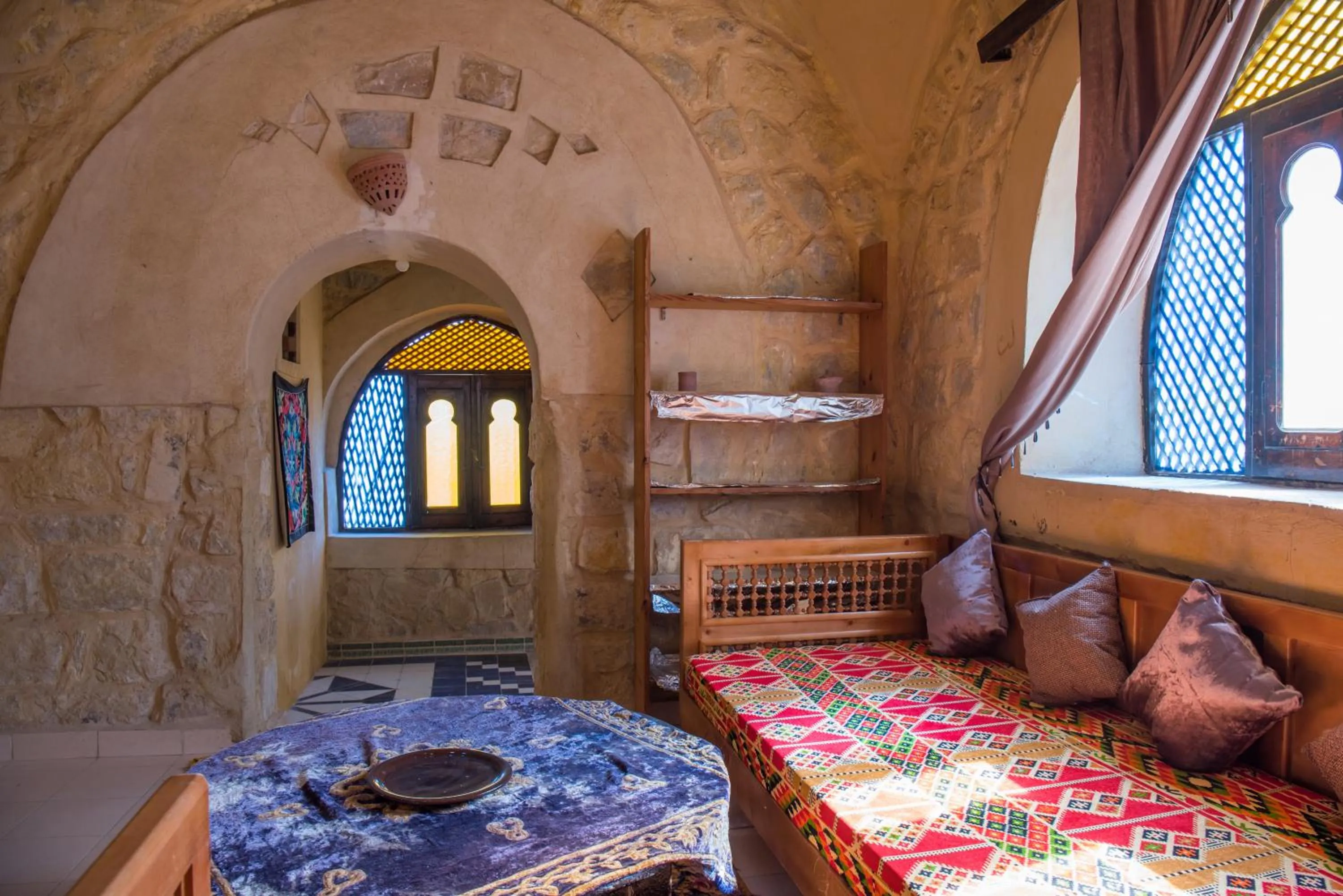 Living room, Bed in Zad El Mosafer Guest House