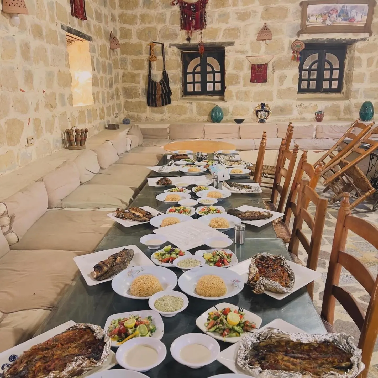 Dining area in Zad El Mosafer Guest House