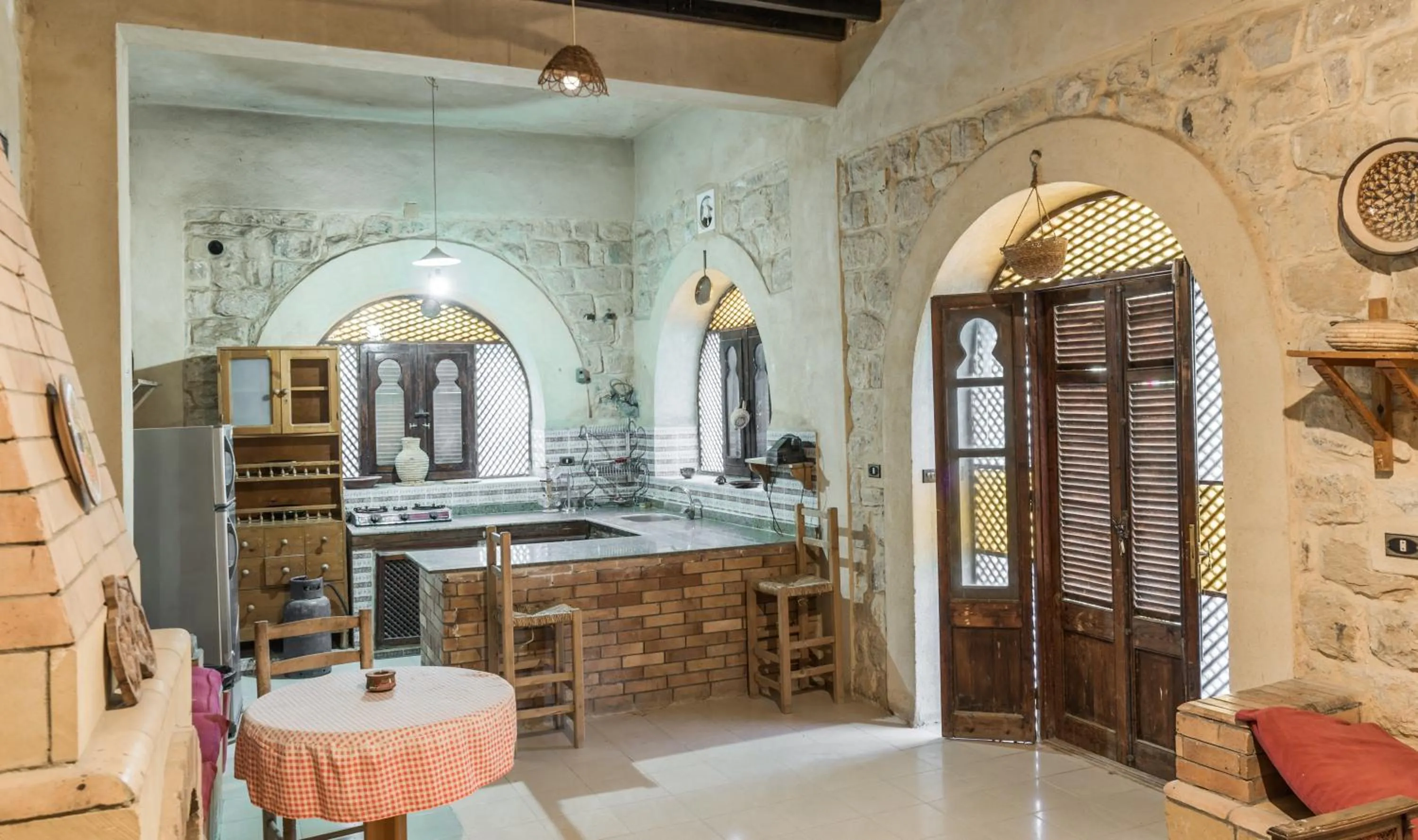 Kitchen or kitchenette in Zad El Mosafer Guest House