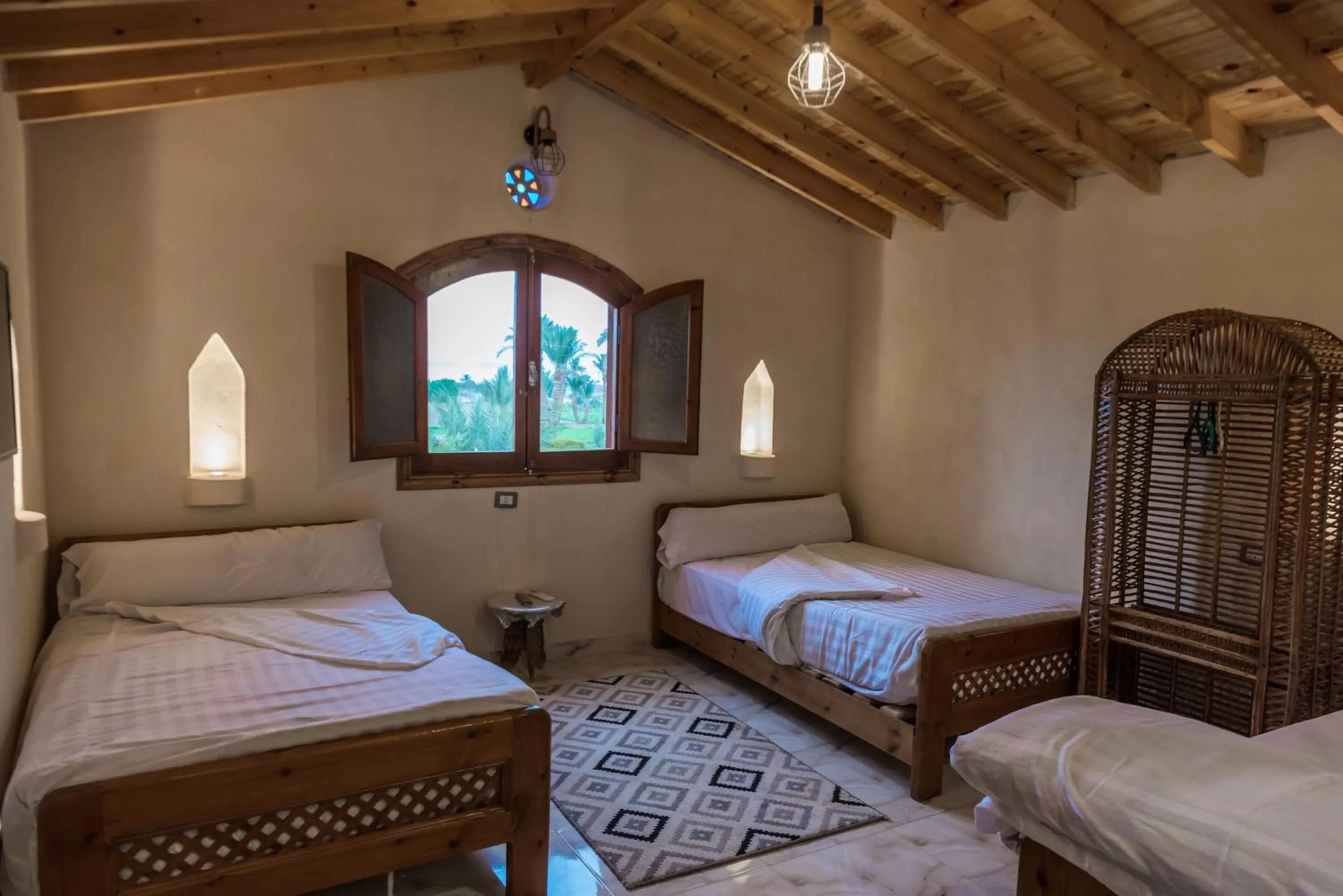 Bed in Zad El Mosafer Guest House