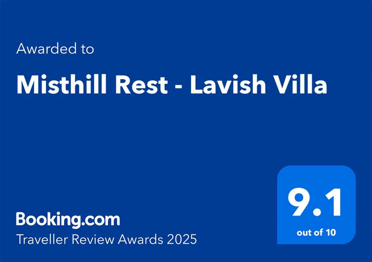 Certificate/Award in Misthill Rest - Lavish Villa