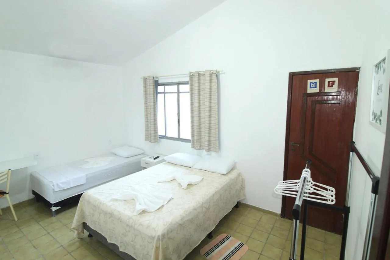 Bed in Pousada Águas Marinhas