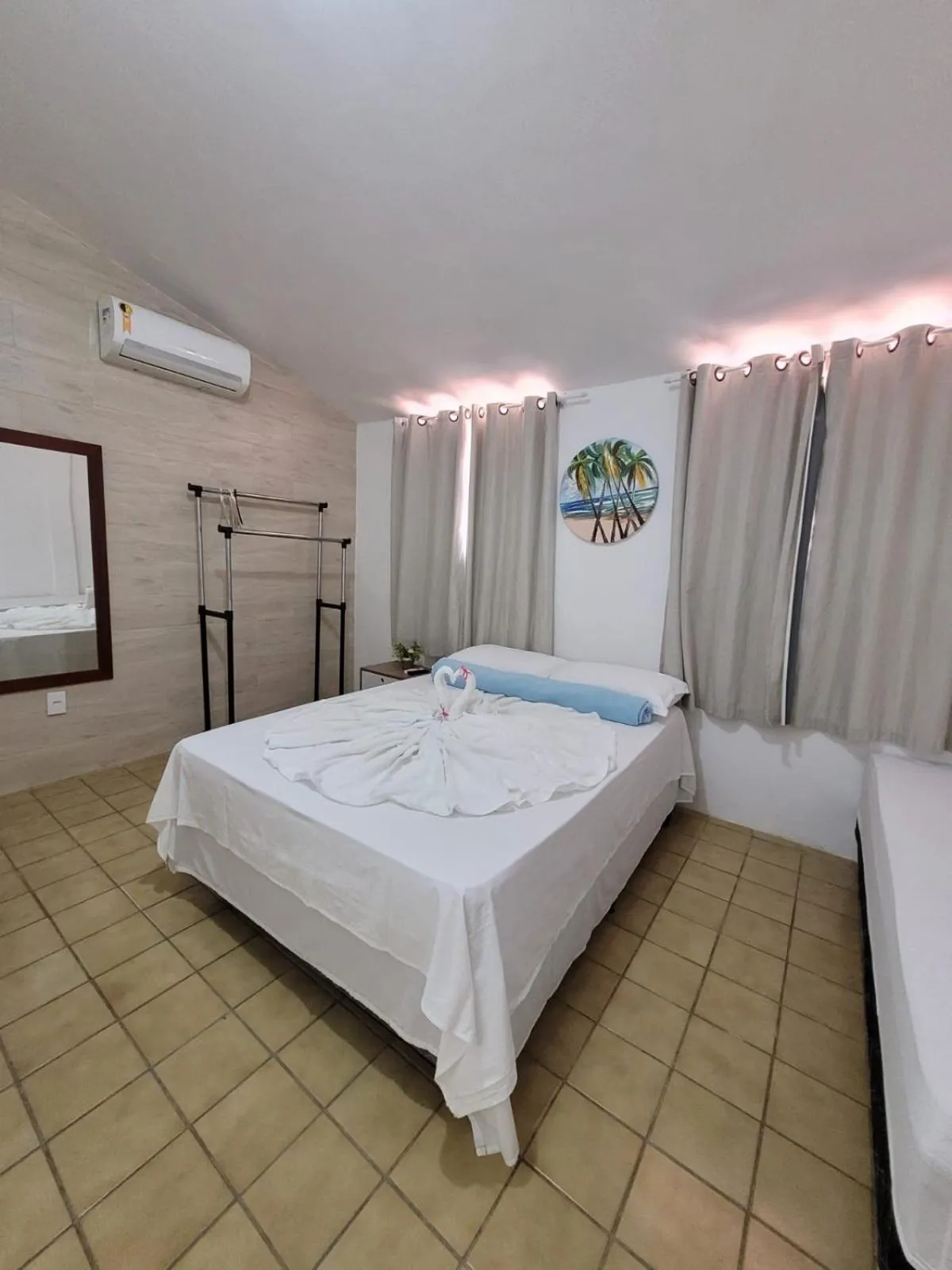 Bed in Pousada Águas Marinhas