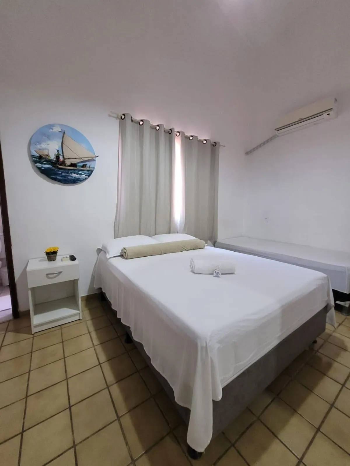 Bed in Pousada Águas Marinhas