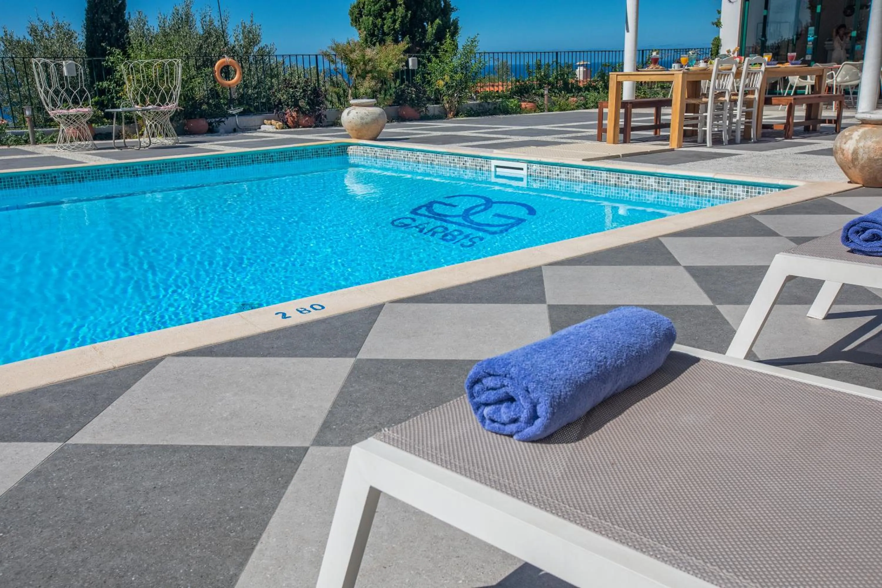 Swimming pool in Garbis Villas & Apartments