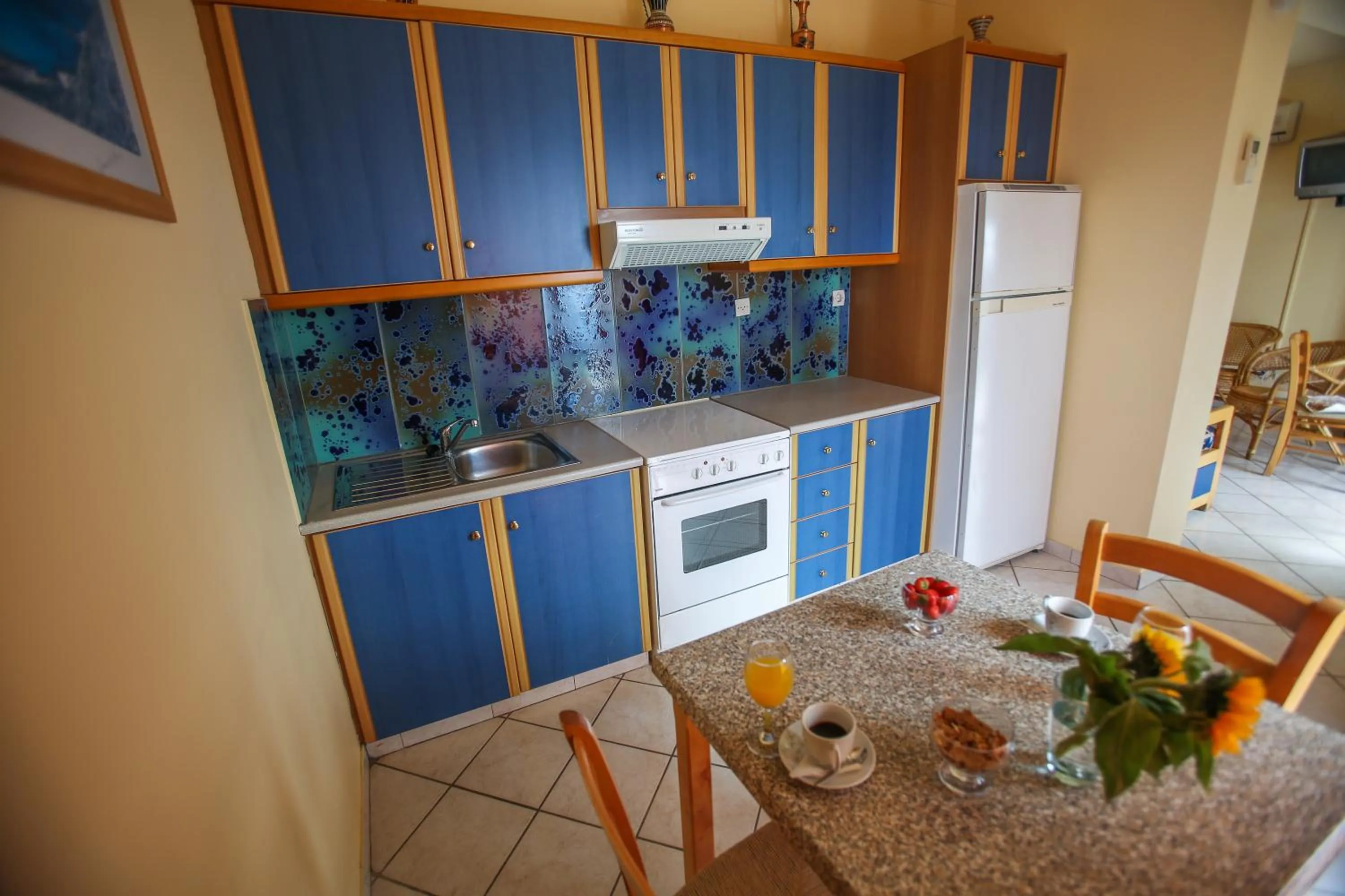 Kitchen or kitchenette in Garbis Villas & Apartments