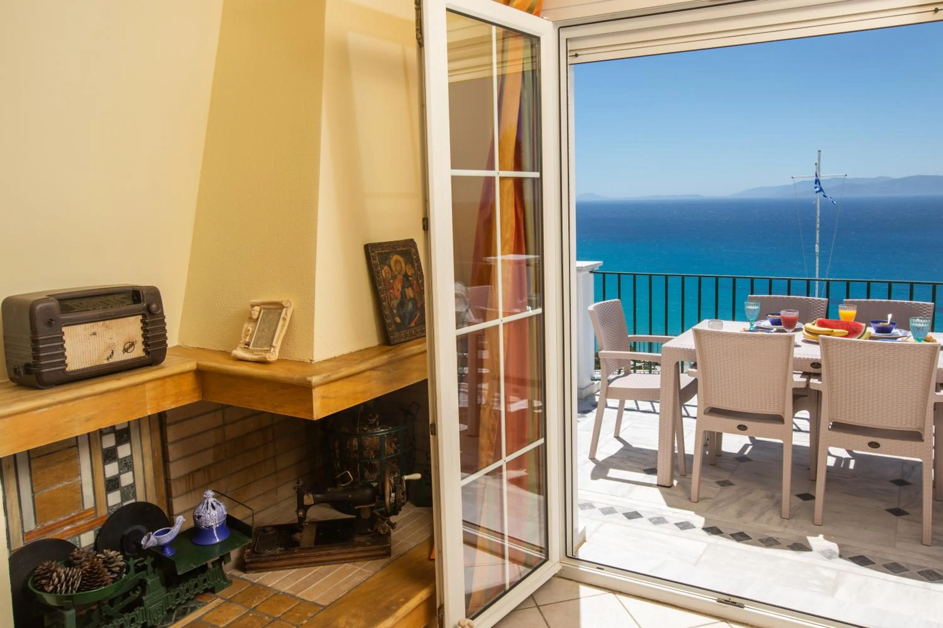 Sea view in Garbis Villas & Apartments