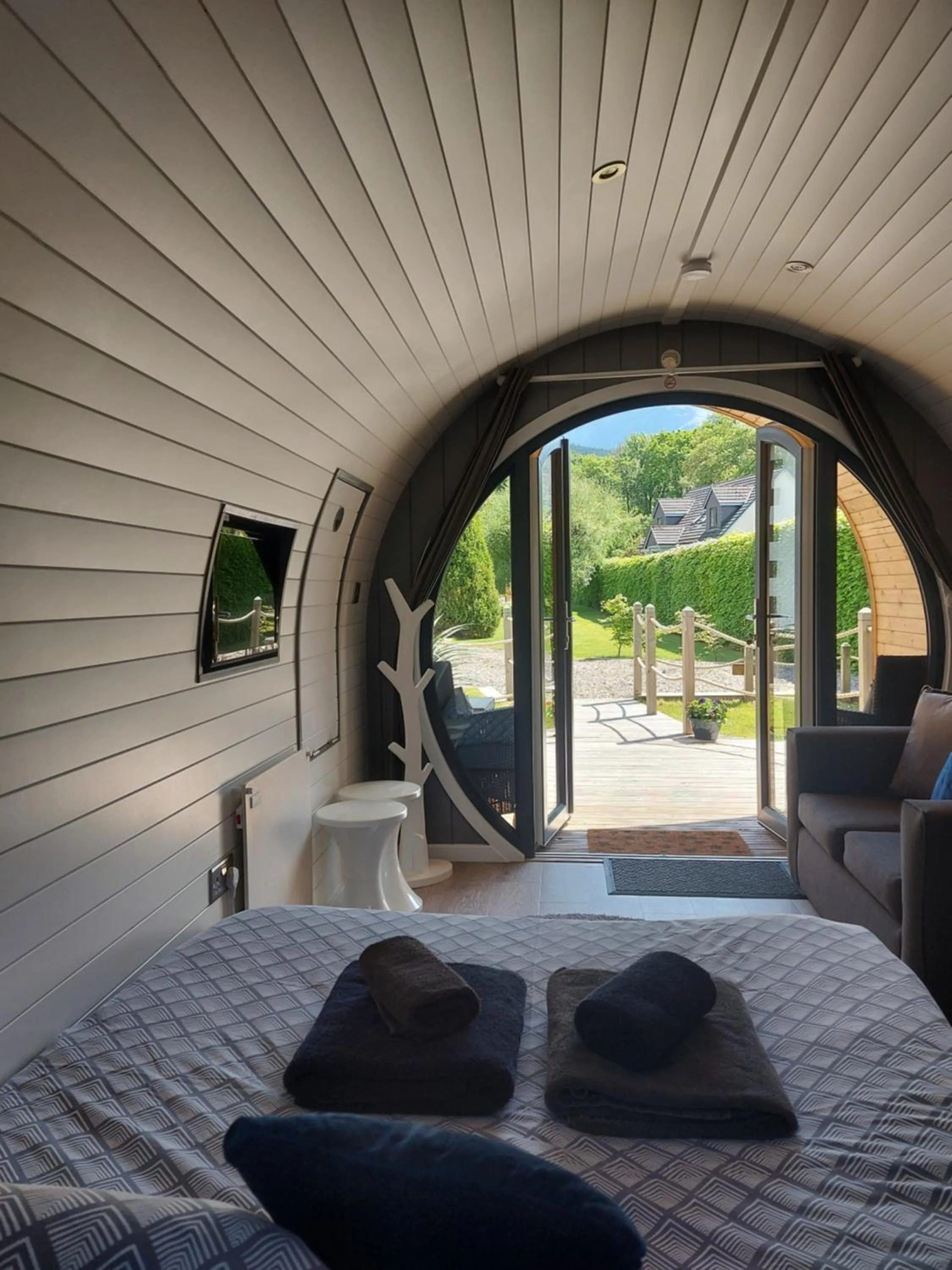 Bed in Seren Garden Pod