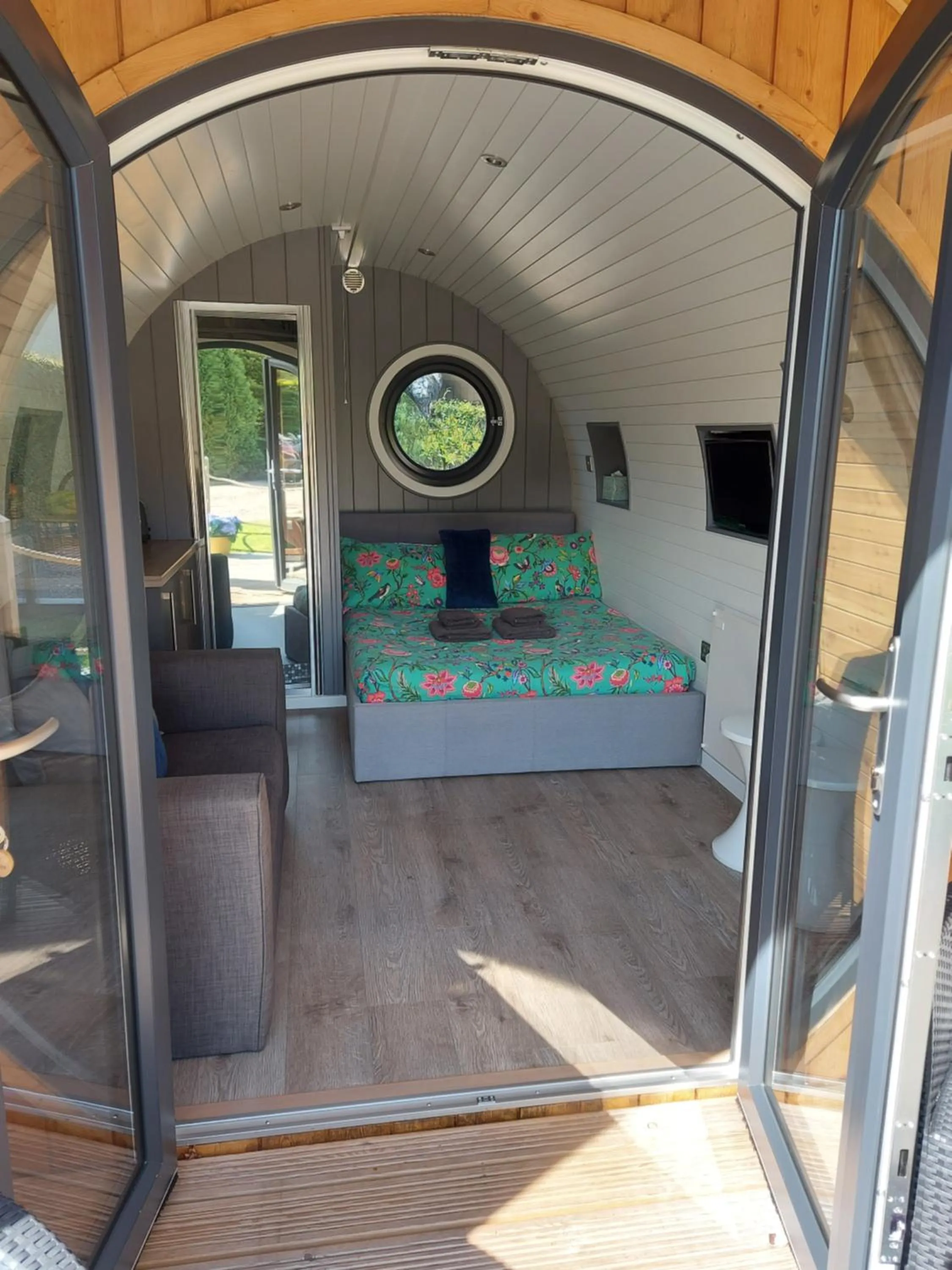 Bed in Seren Garden Pod