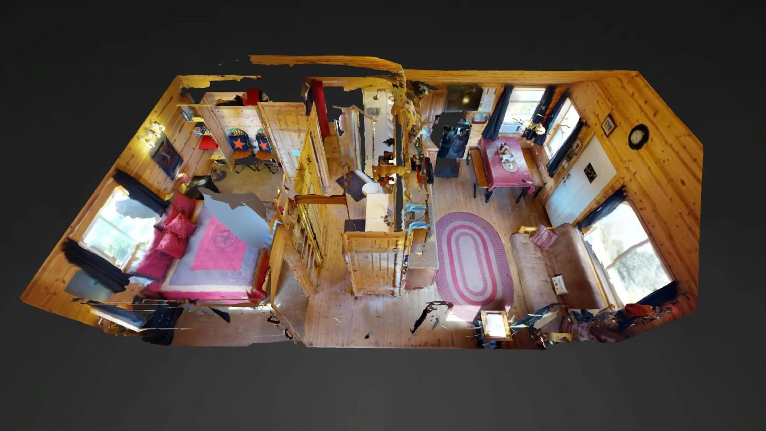 Bird's eye view in White Pine Cabin by Canyonlands Lodging