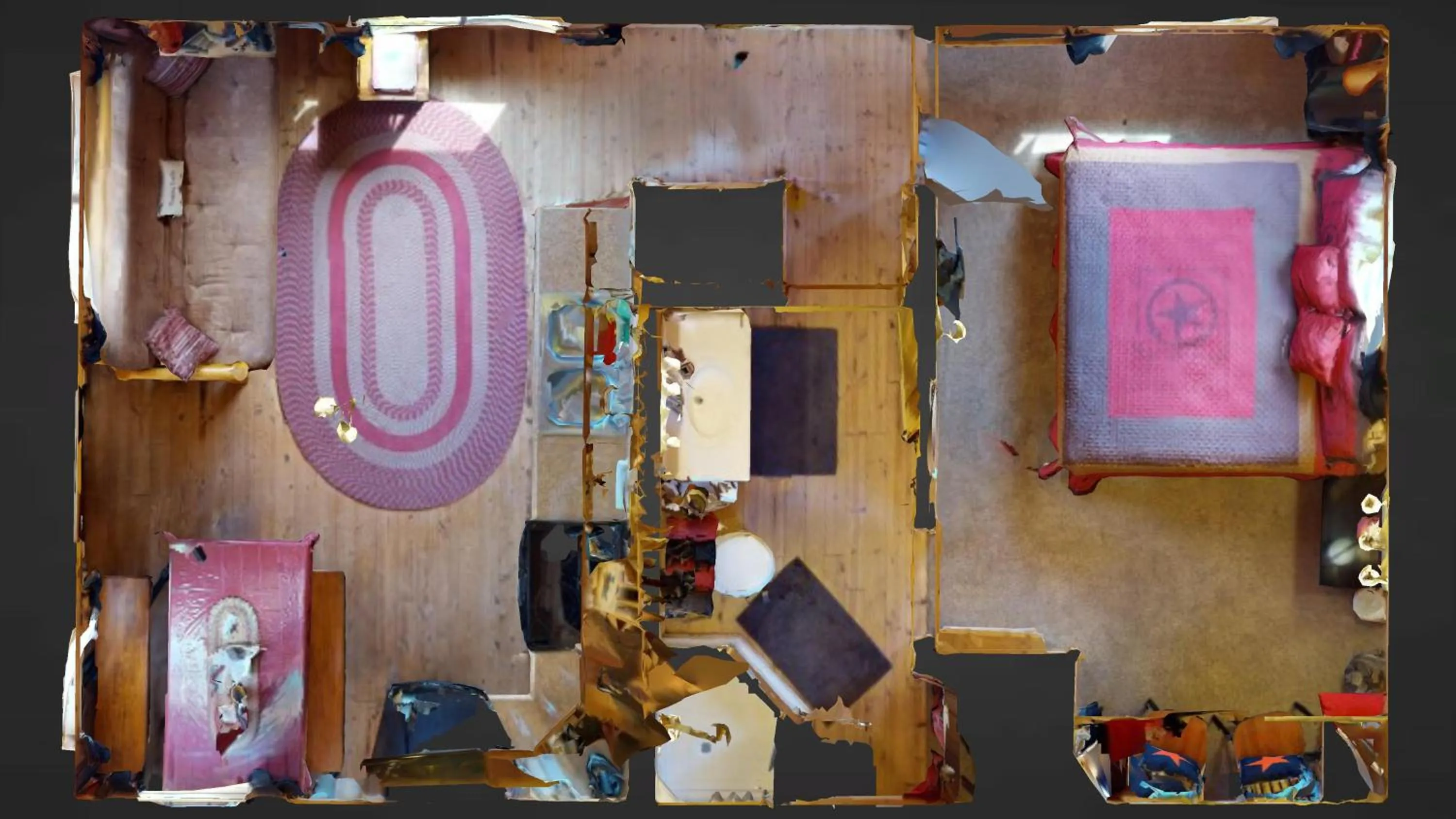 Bird's eye view in White Pine Cabin by Canyonlands Lodging