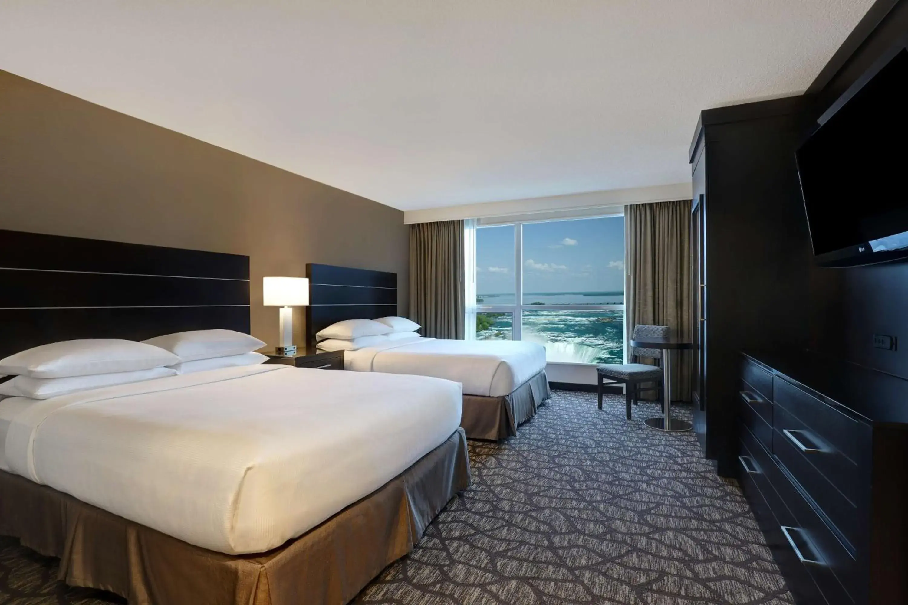 Queen Suite with Roll-In Shower and Falls View - Mobility Accessible in Embassy Suites by Hilton Niagara Falls/ Fallsview Queen Suite with Roll-In Shower and Falls View - Mobility Accessible in Embassy Suites by Hilton Niagara Falls/ Fallsview