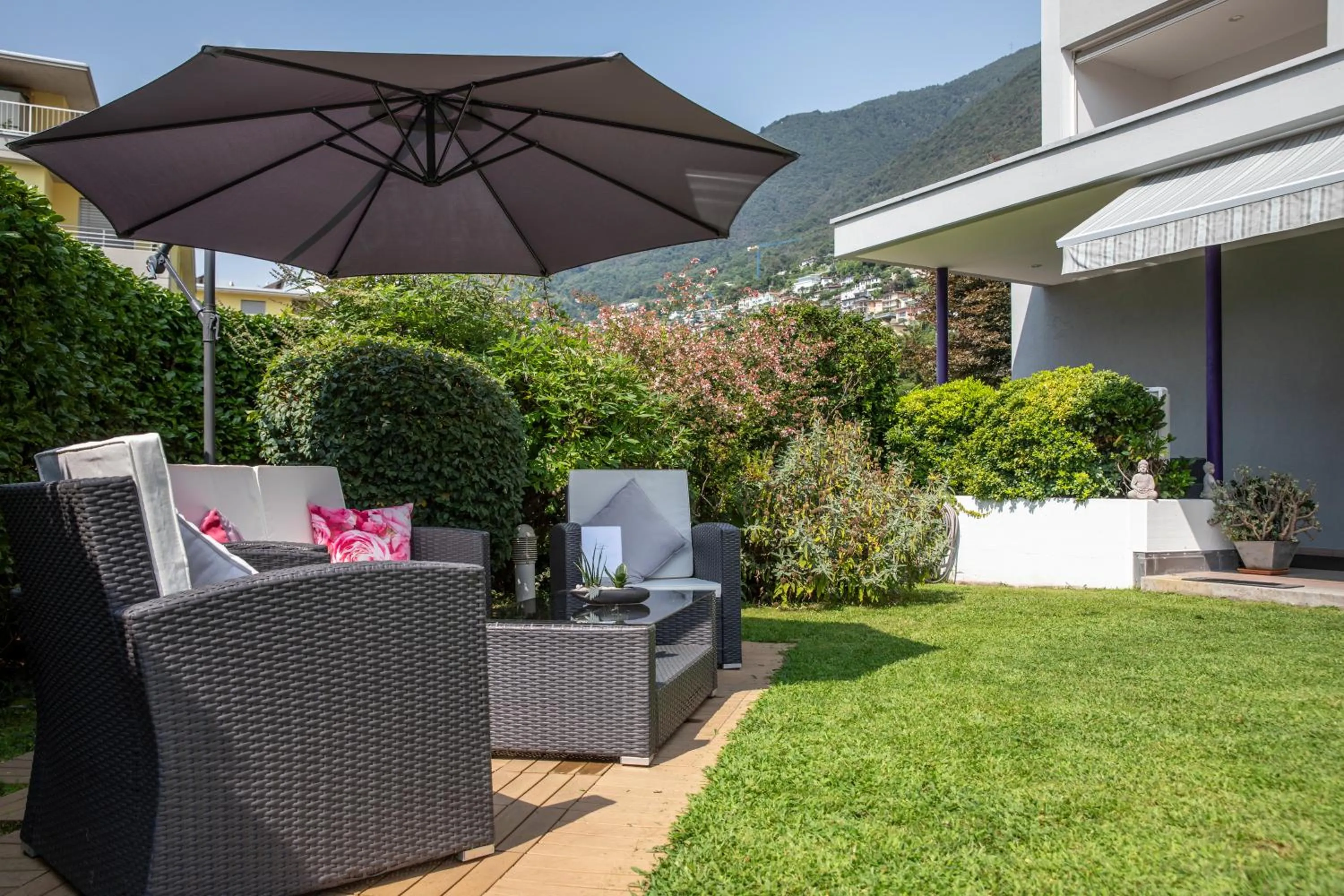 Garden in Smart-HOTEL MINUSIO, a Swiss Quality Hotel