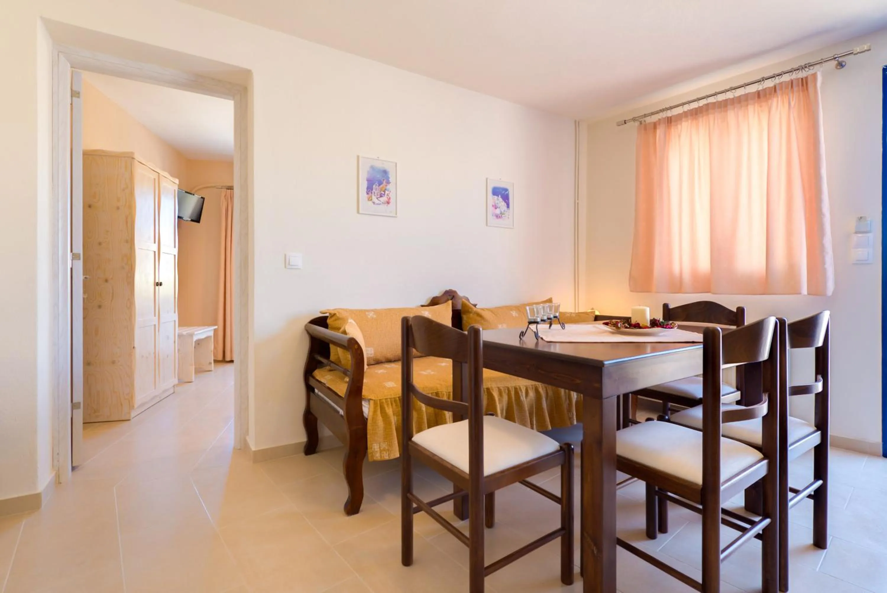 Seating area in Villa Aegeon