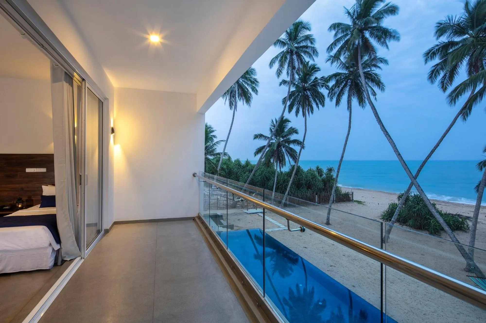 Balcony/Terrace, Bed in Serendivi Resort Villa