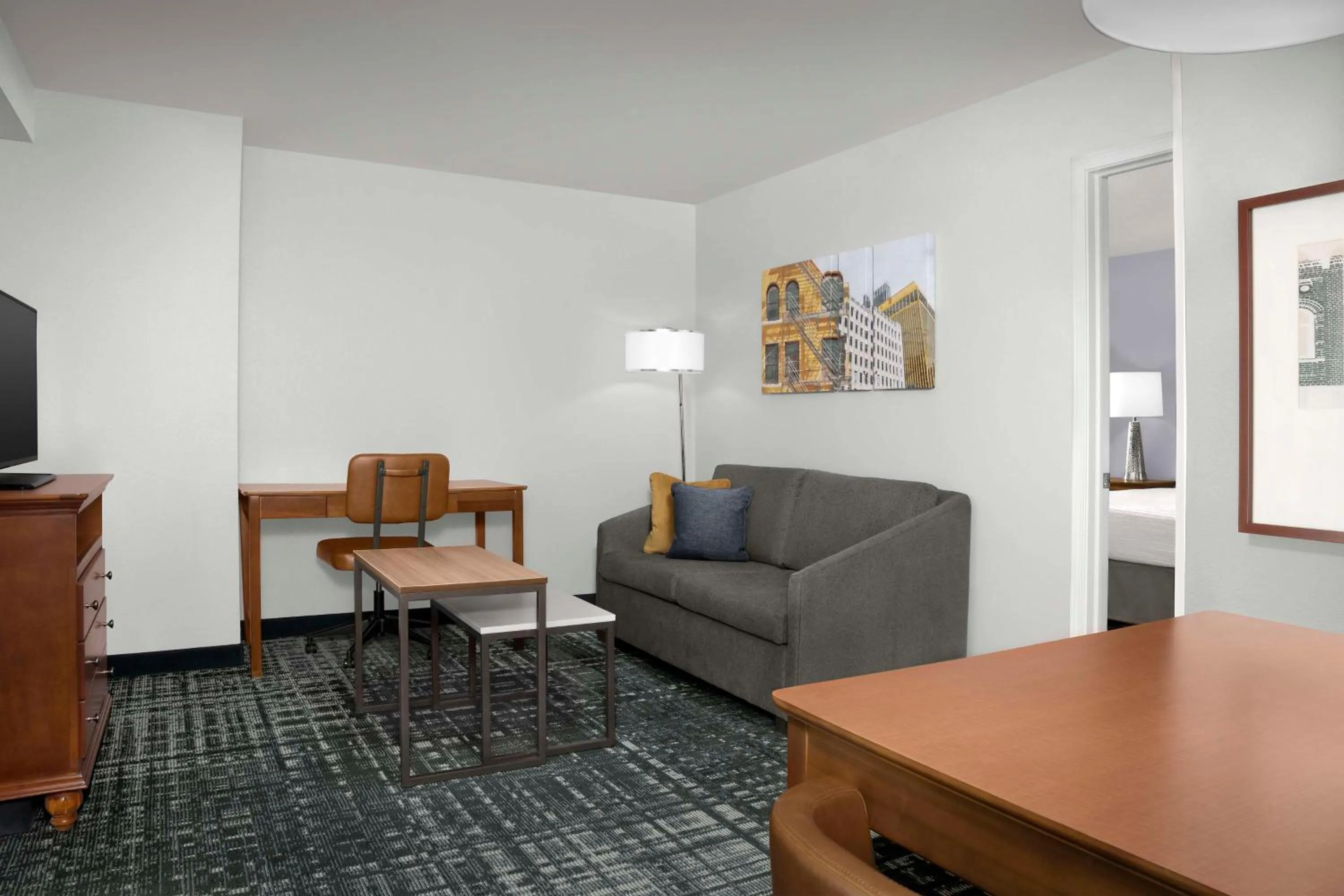 Living room in Homewood Suites by Hilton Omaha - Downtown