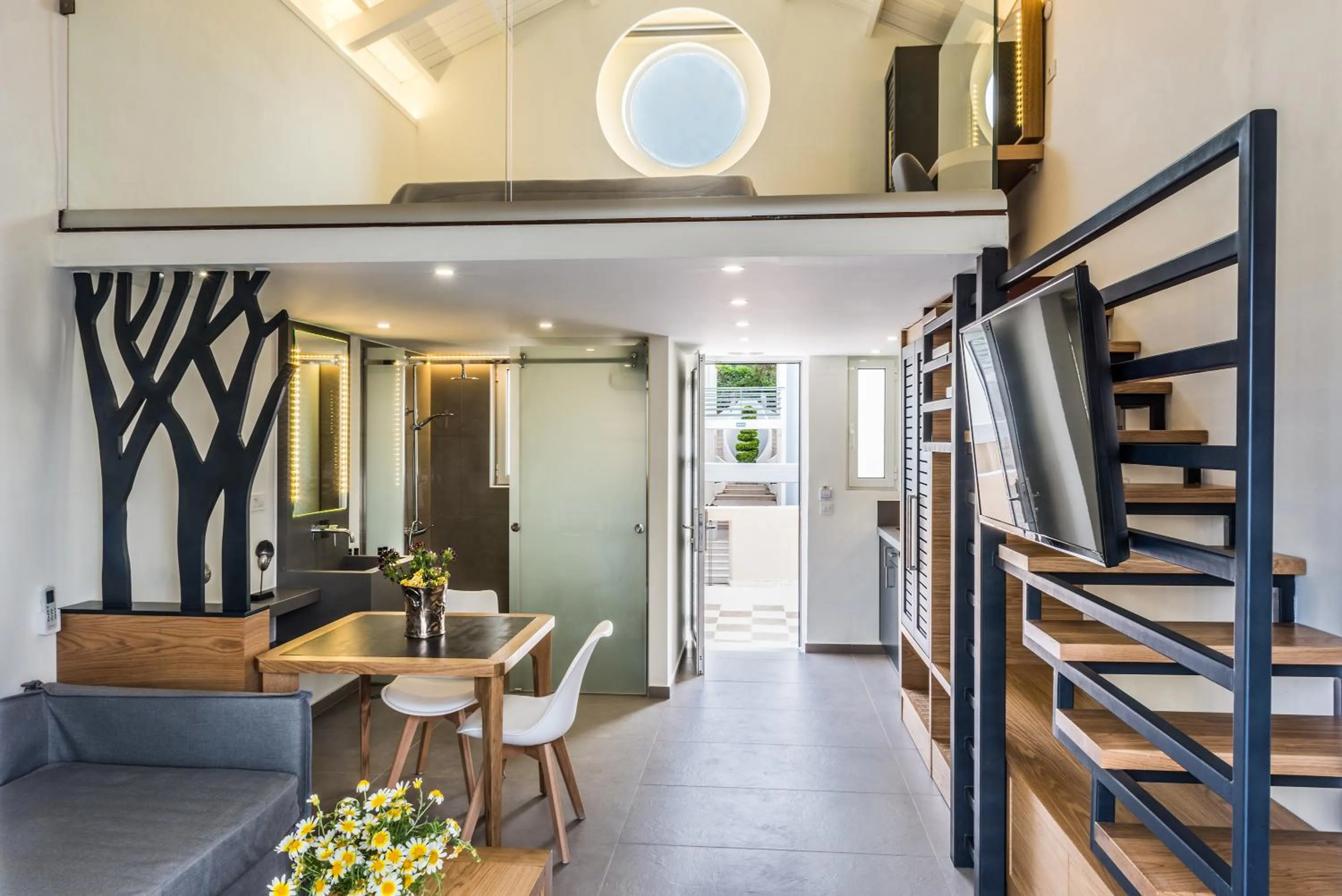 Seating area in Forum Suites