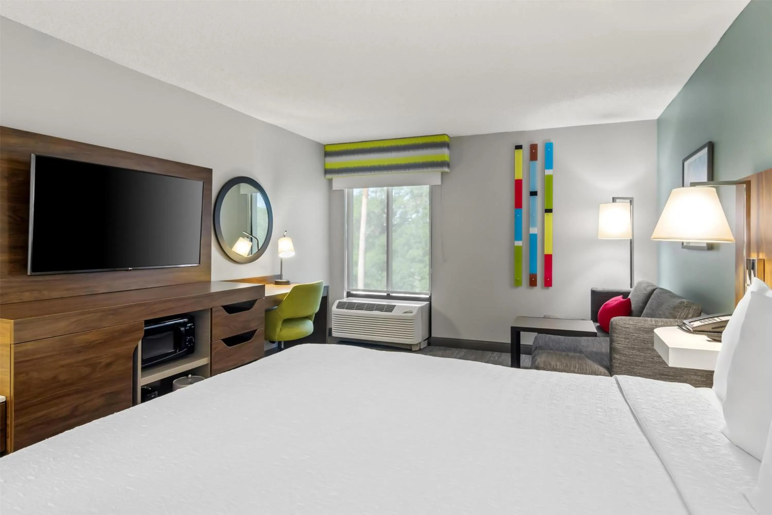 Bed in Hampton Inn Jacksonville Ponte Vedra