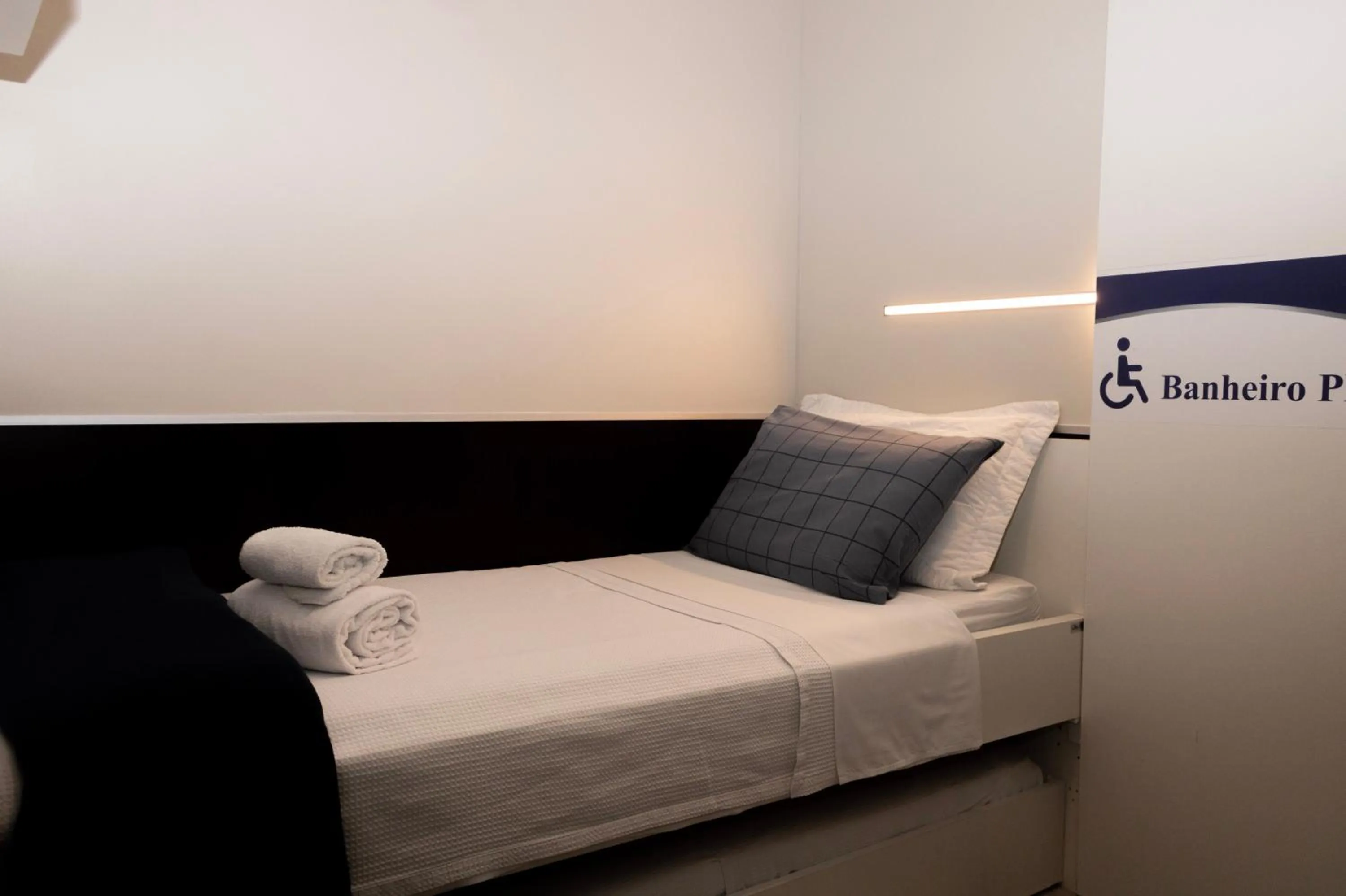 Bed in Hotel Aero Sleep Campinas