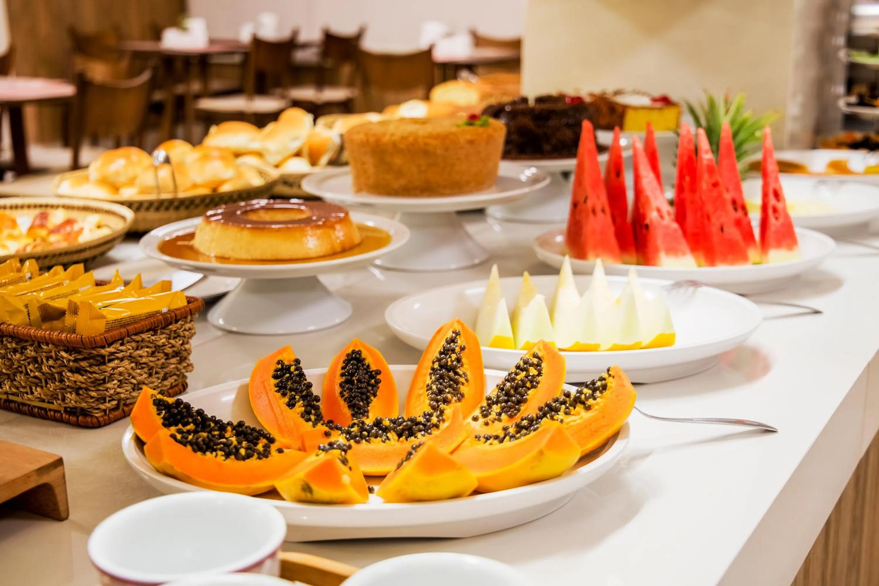 Buffet breakfast in JR Hotel